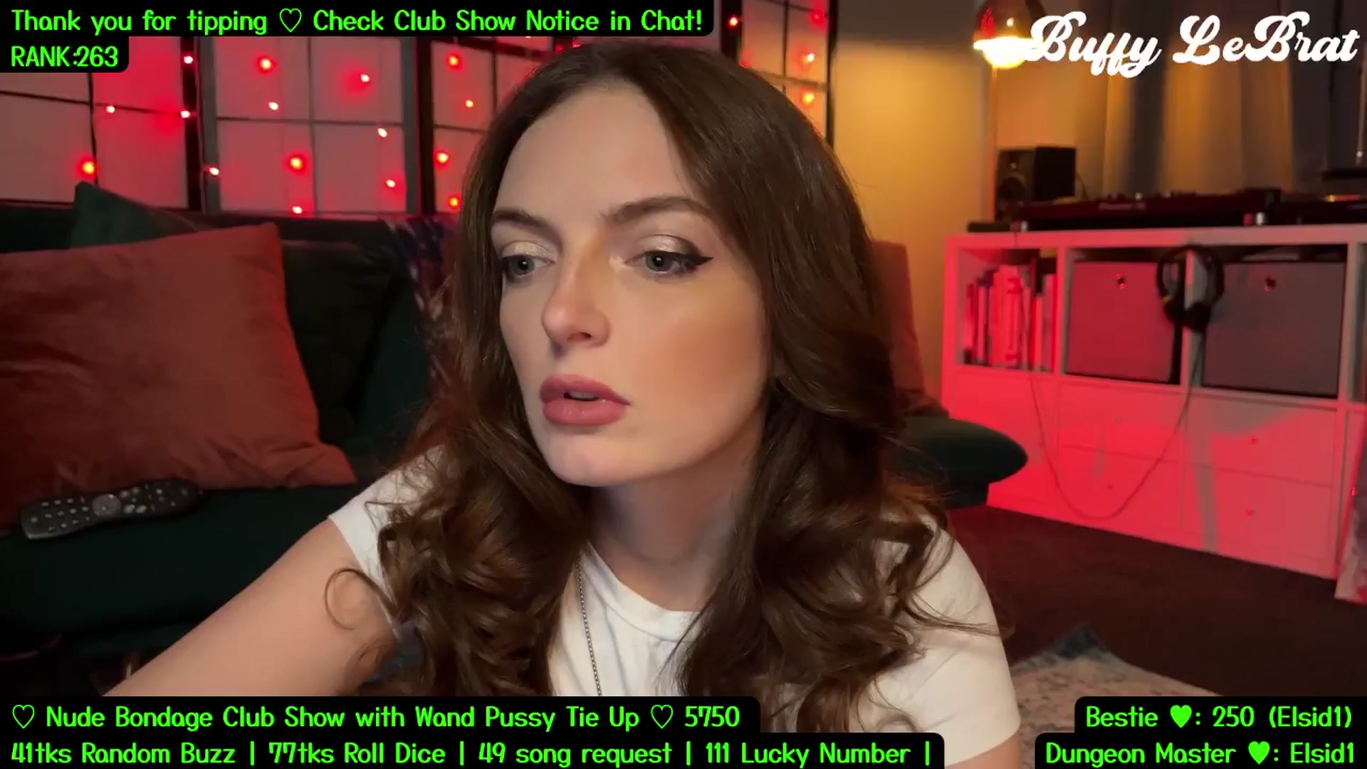 Gallery image thumbnail from BuffyLeBrat's myfreecams stream on, 07/31/2025, 05:55 image 9 of 20