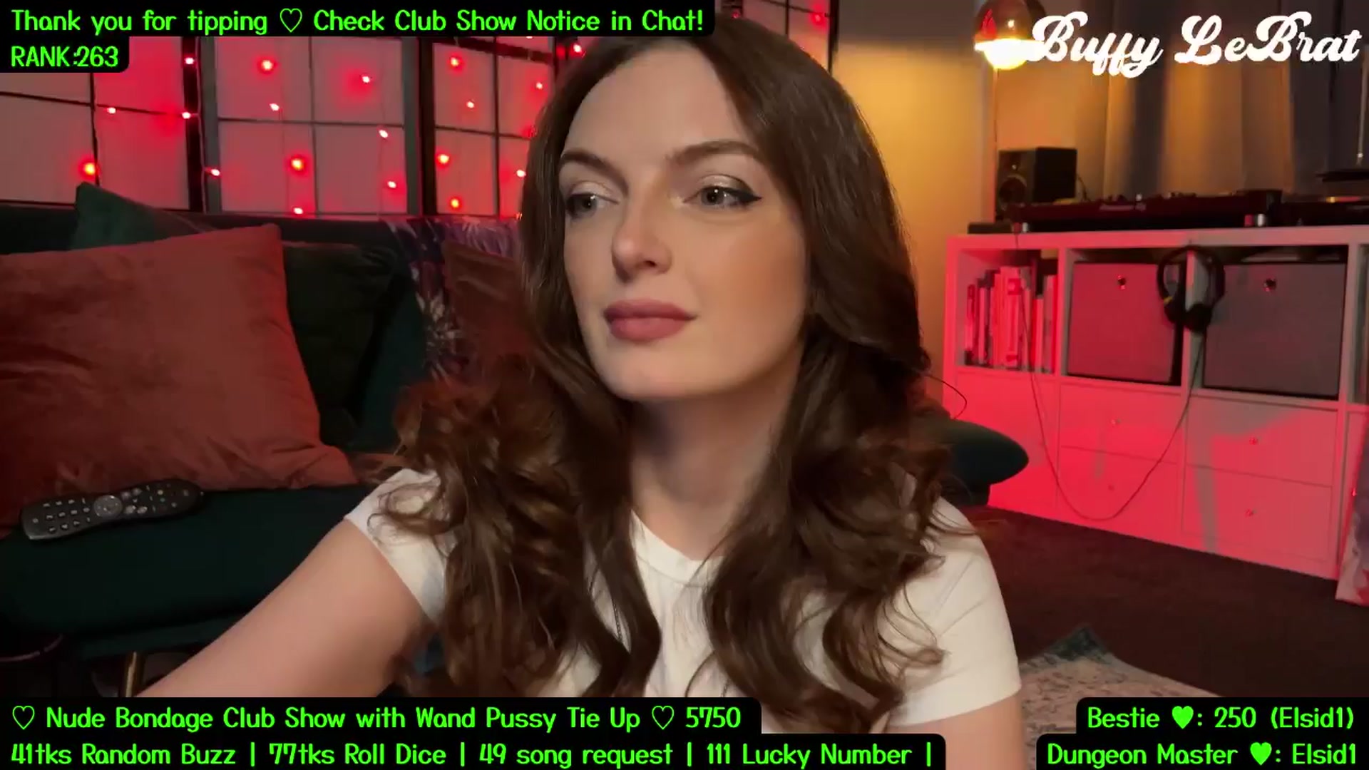 Gallery image thumbnail from BuffyLeBrat's myfreecams stream on, 07/31/2025, 05:55 image 6 of 20