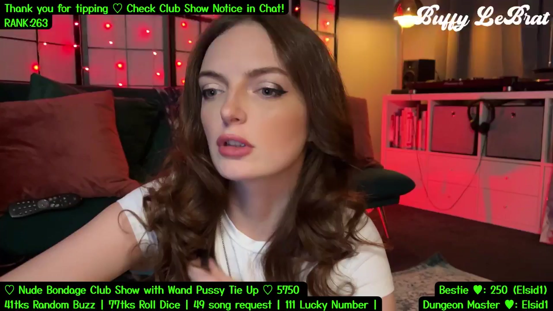 Gallery image thumbnail from BuffyLeBrat's myfreecams stream on, 07/31/2025, 05:55 image 8 of 20