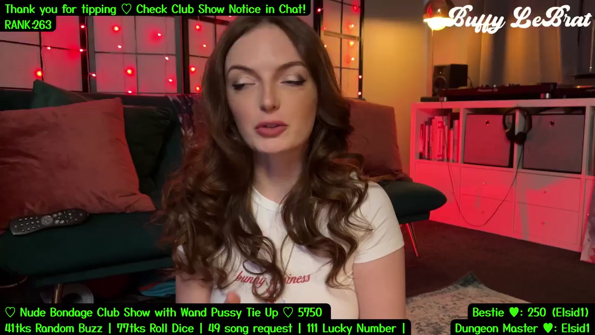 Gallery image thumbnail from BuffyLeBrat's myfreecams stream on, 07/31/2025, 05:55 image 5 of 20