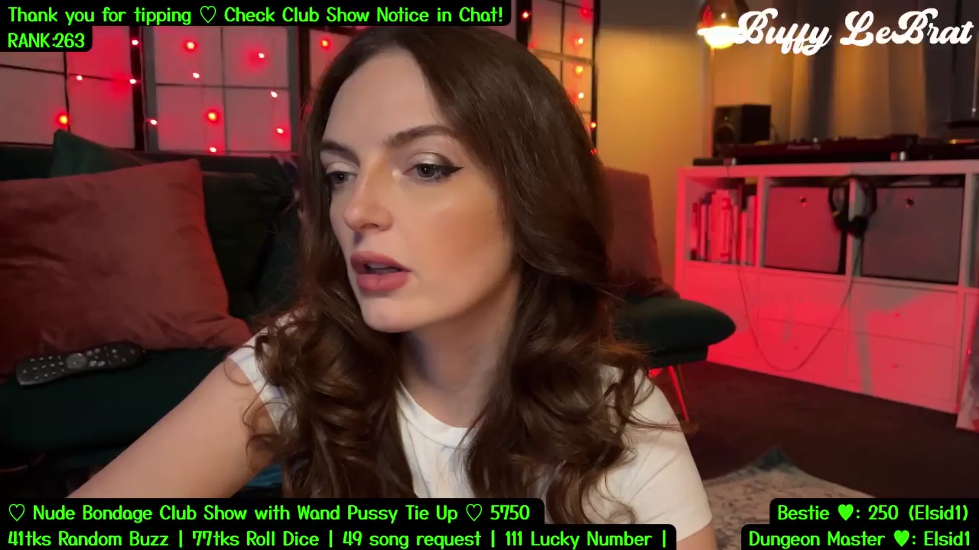 Gallery image thumbnail from BuffyLeBrat's myfreecams stream on, 07/31/2025, 05:55 image 7 of 20