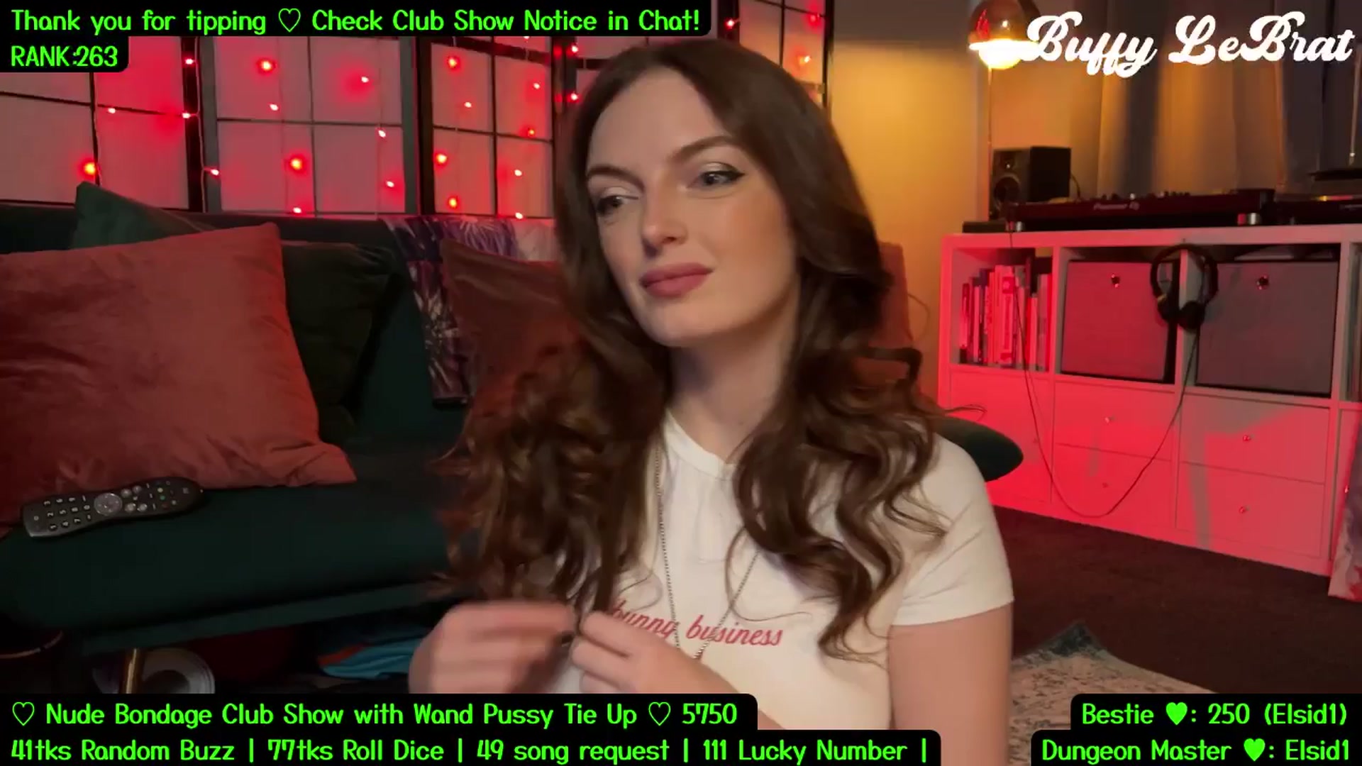 Gallery image thumbnail from BuffyLeBrat's myfreecams stream on, 07/31/2025, 05:55 image 4 of 20