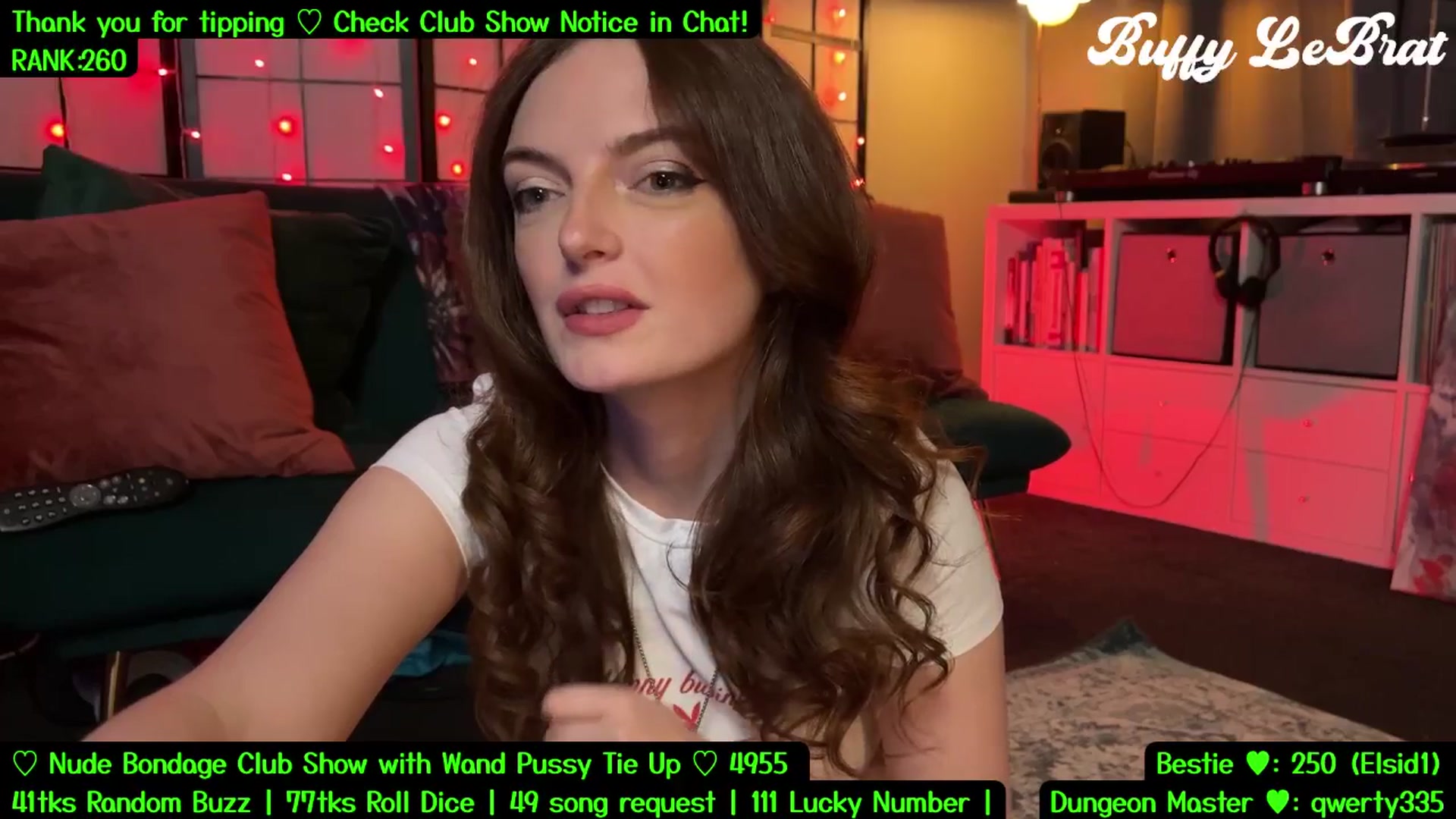 Gallery image thumbnail from BuffyLeBrat's myfreecams stream on, 07/31/2025, 08:15 image 8 of 20