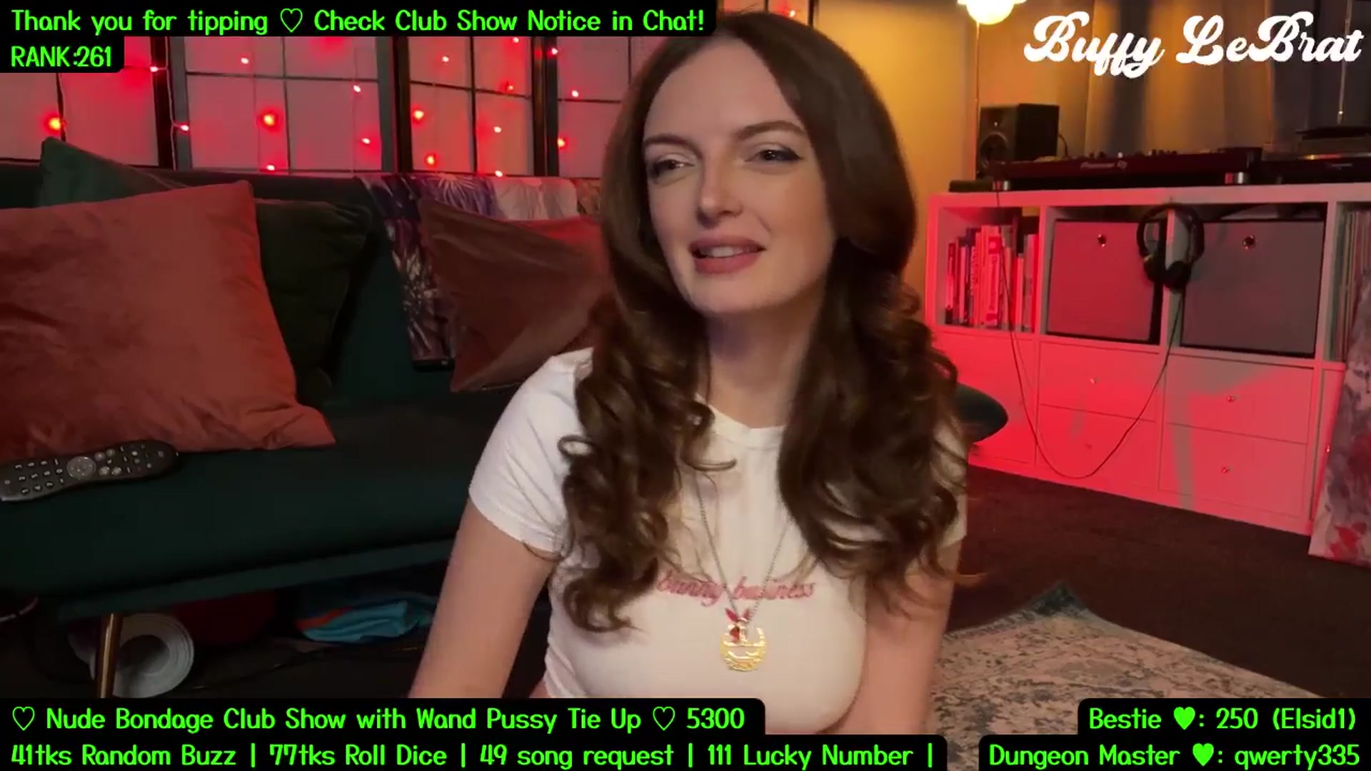 Gallery image thumbnail from BuffyLeBrat's myfreecams stream on, 07/31/2025, 08:15 image 6 of 20
