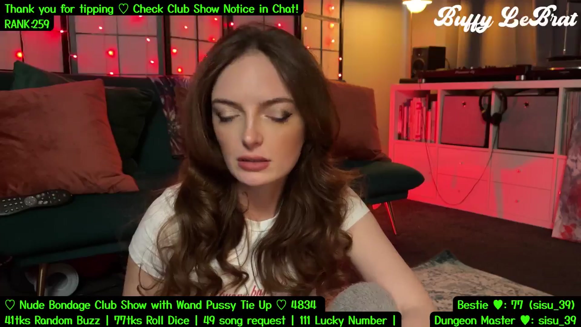 Gallery image thumbnail from BuffyLeBrat's myfreecams stream on, 07/31/2025, 08:15 image 13 of 20