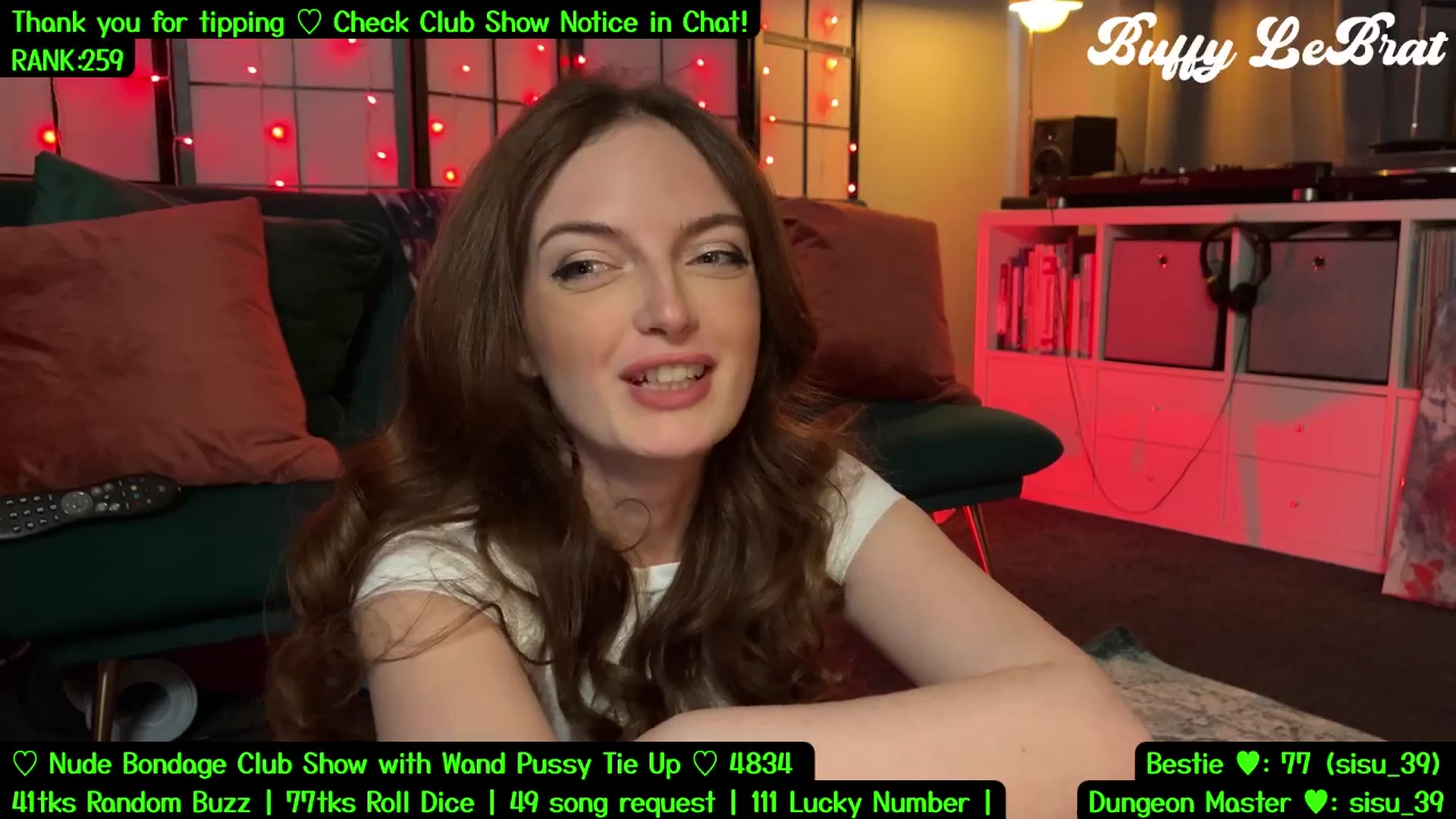 Gallery image thumbnail from BuffyLeBrat's myfreecams stream on, 07/31/2025, 08:15 image 14 of 20