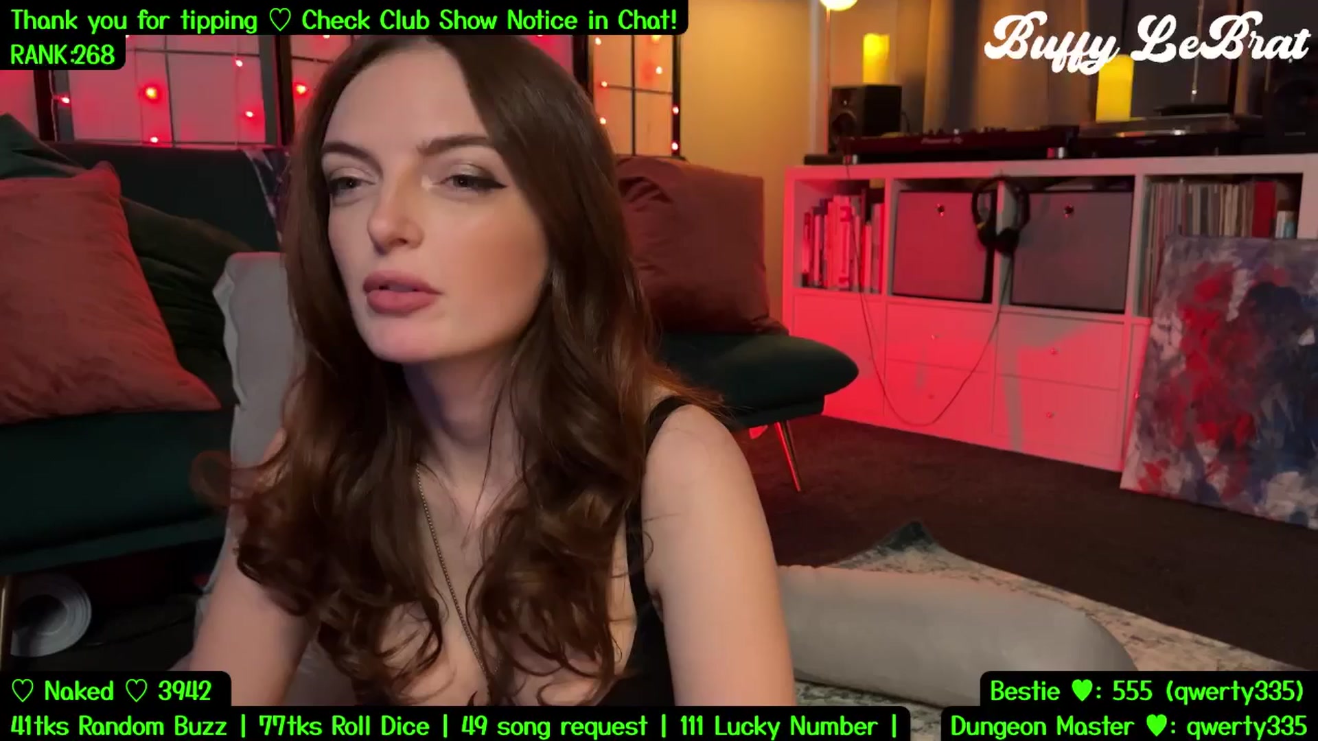 Gallery image thumbnail from BuffyLeBrat's myfreecams stream on, 08/01/2025, 07:55 image 4 of 20