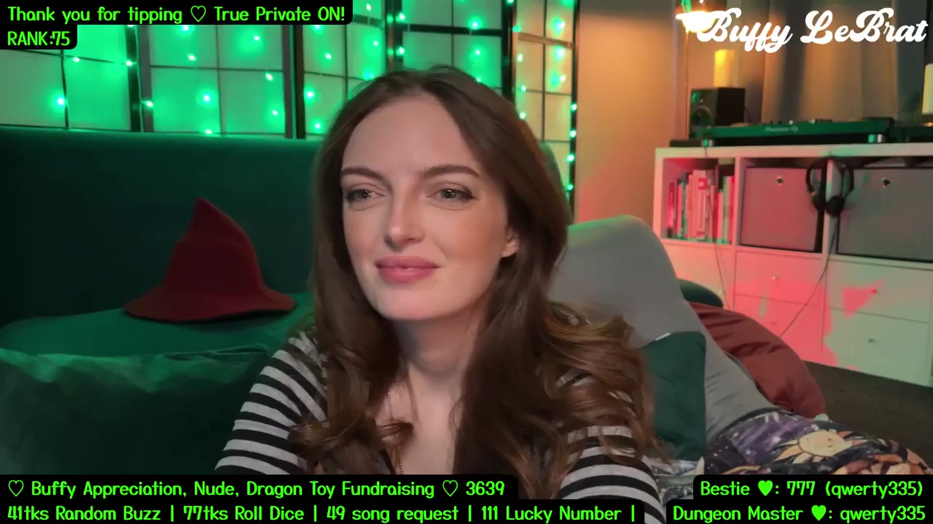 Gallery image thumbnail from BuffyLeBrat's myfreecams stream on, 08/02/2025, 07:11 image 20 of 20