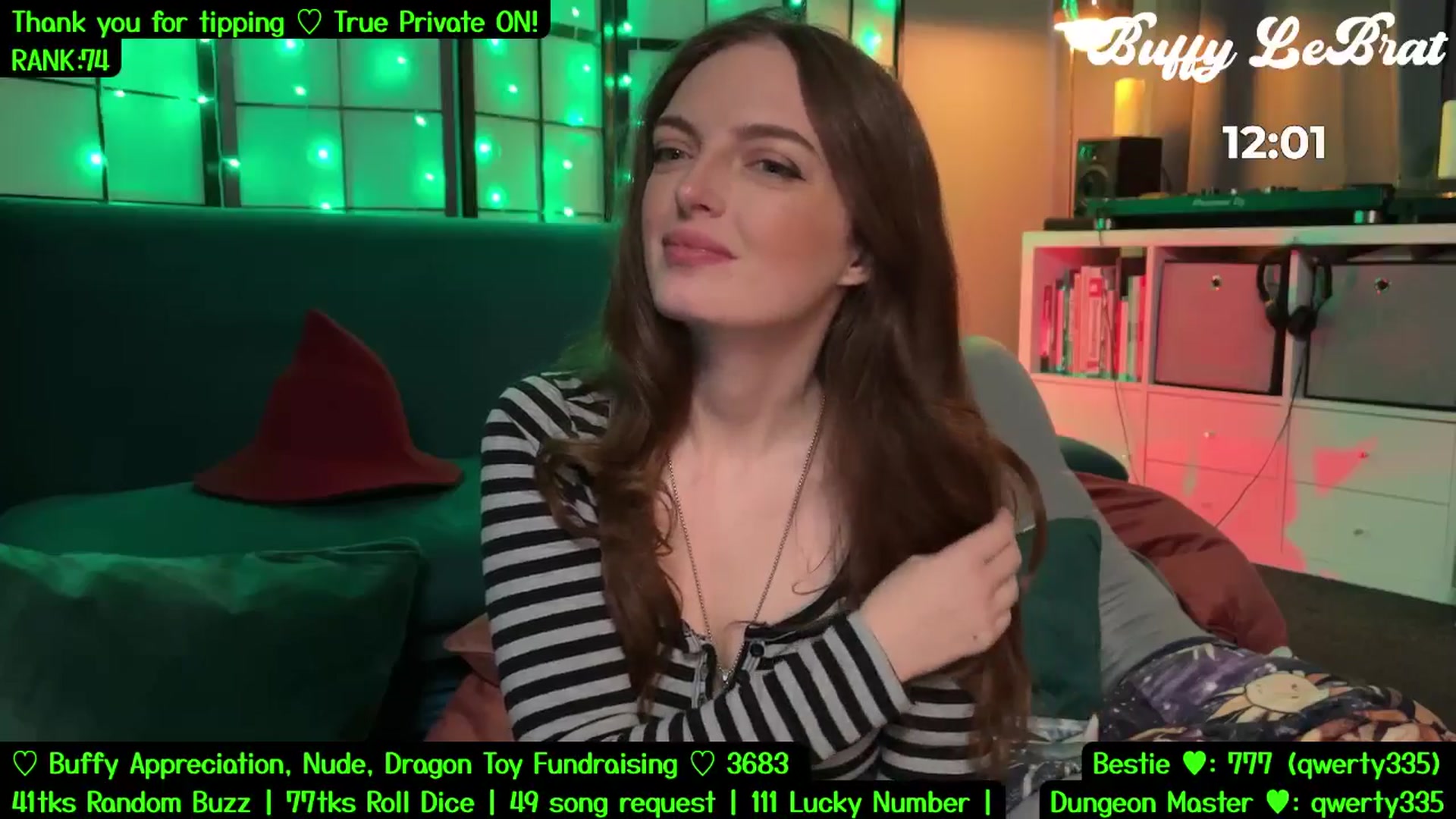 Gallery image thumbnail from BuffyLeBrat's myfreecams stream on, 08/02/2025, 07:11 image 10 of 20