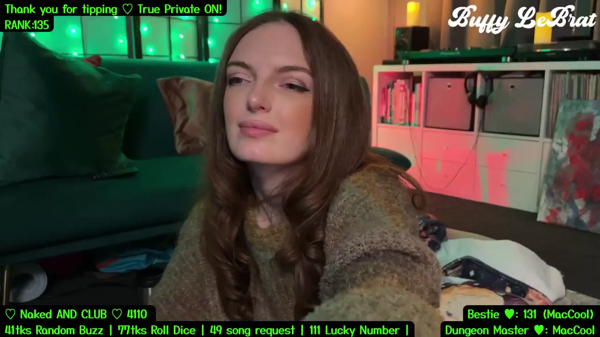 Gallery image thumbnail from BuffyLeBrat's myfreecams stream on, 08/03/2025, 06:29 image 18 of 20