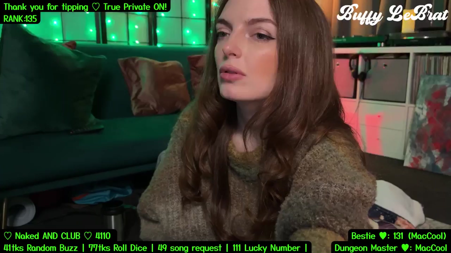 Gallery image thumbnail from BuffyLeBrat's myfreecams stream on, 08/03/2025, 06:29 image 13 of 20
