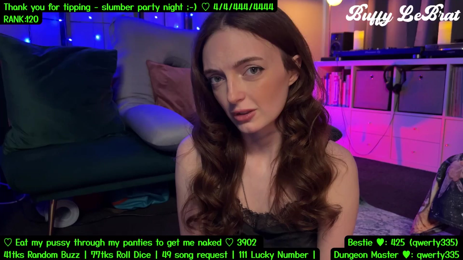 Gallery image thumbnail from BuffyLeBrat's myfreecams stream on, 08/08/2025, 07:54 image 13 of 20