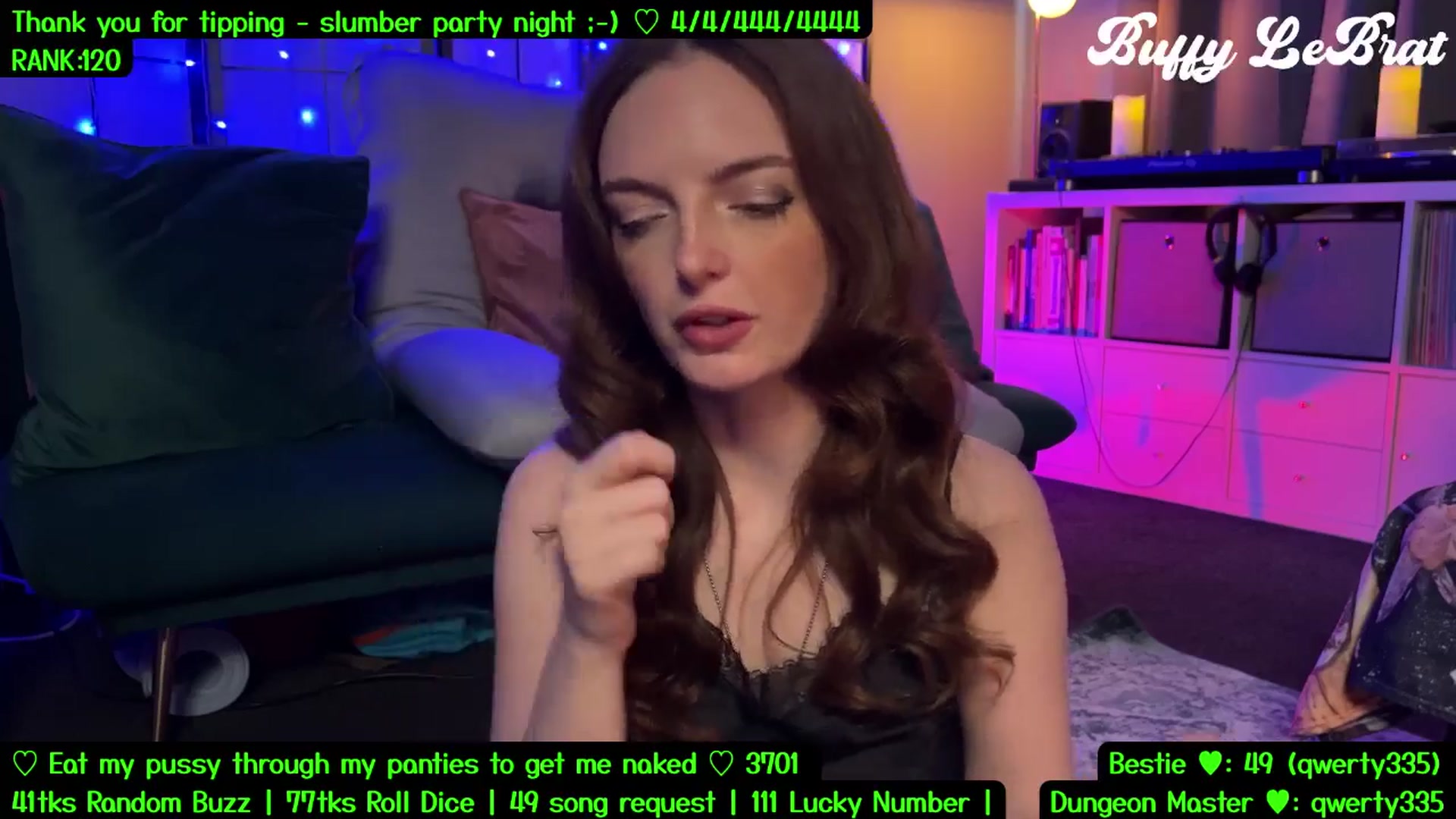 Gallery image thumbnail from BuffyLeBrat's myfreecams stream on, 08/08/2025, 07:54 image 19 of 20