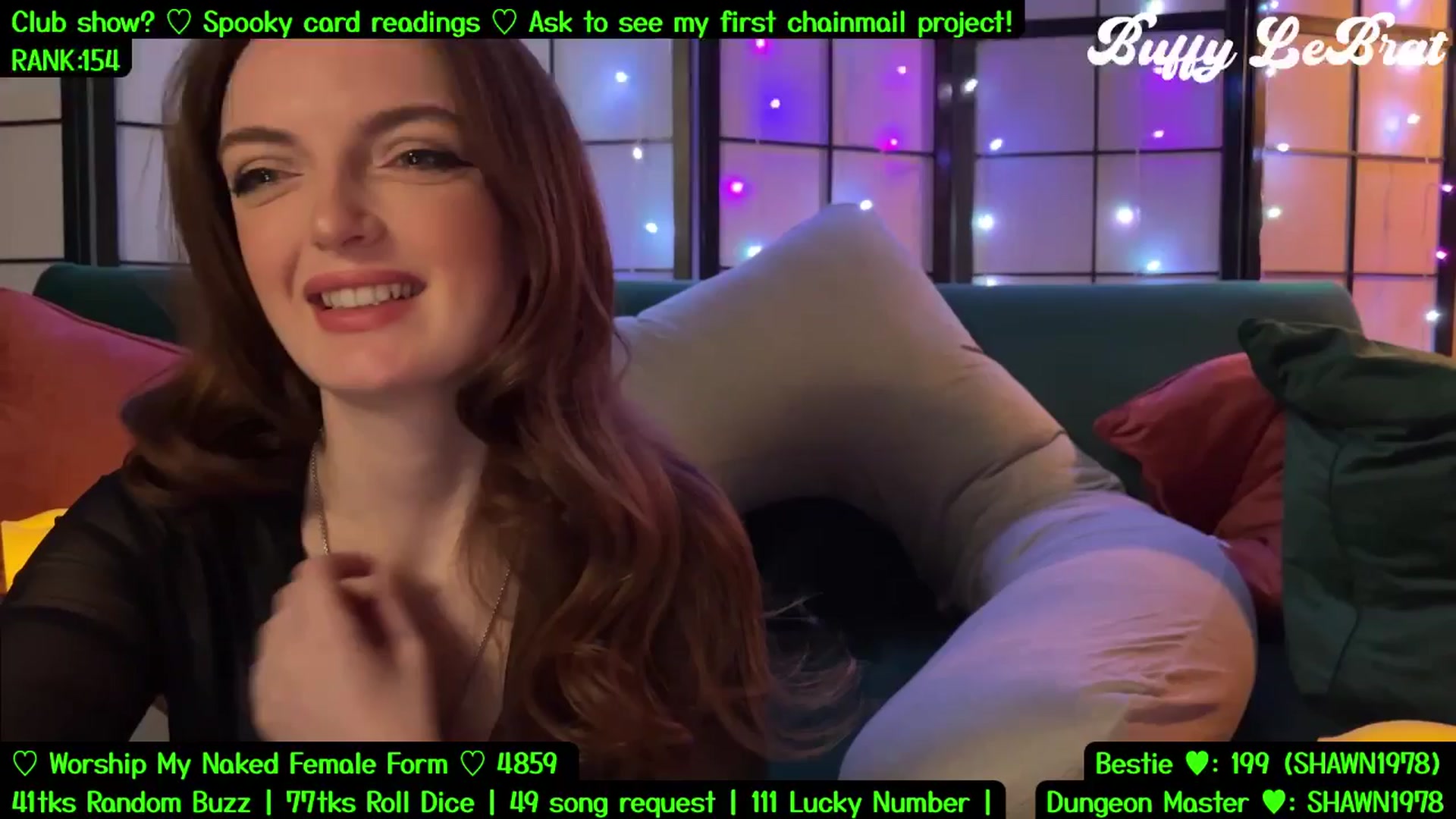 Gallery image thumbnail from BuffyLeBrat's myfreecams stream on, 08/10/2025, 06:12 image 4 of 20