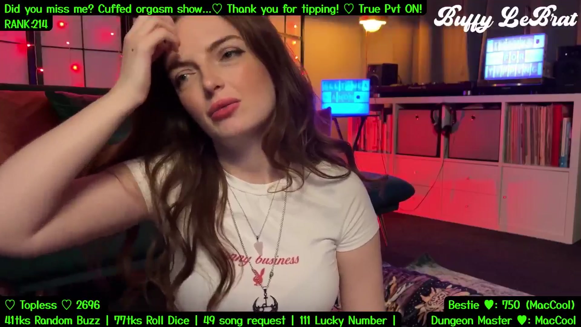 Gallery image thumbnail from BuffyLeBrat's myfreecams stream on, 08/17/2025, 05:19 image 10 of 20