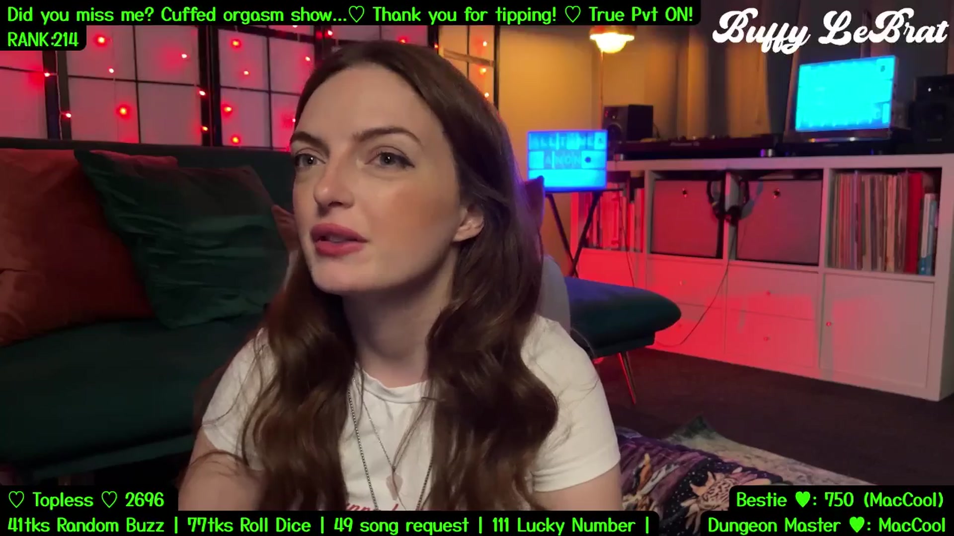 Gallery image thumbnail from BuffyLeBrat's myfreecams stream on, 08/17/2025, 05:19 image 7 of 20