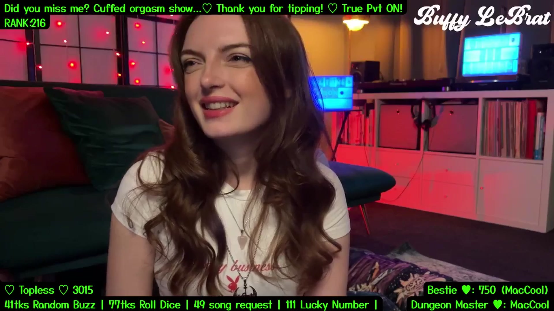 Gallery image thumbnail from BuffyLeBrat's myfreecams stream on, 08/17/2025, 05:19 image 5 of 20