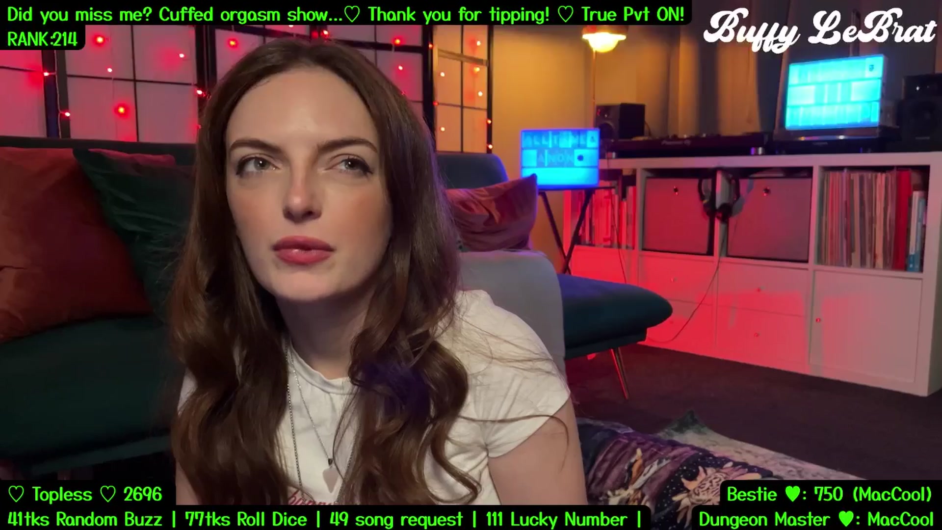 Gallery image thumbnail from BuffyLeBrat's myfreecams stream on, 08/17/2025, 05:19 image 9 of 20