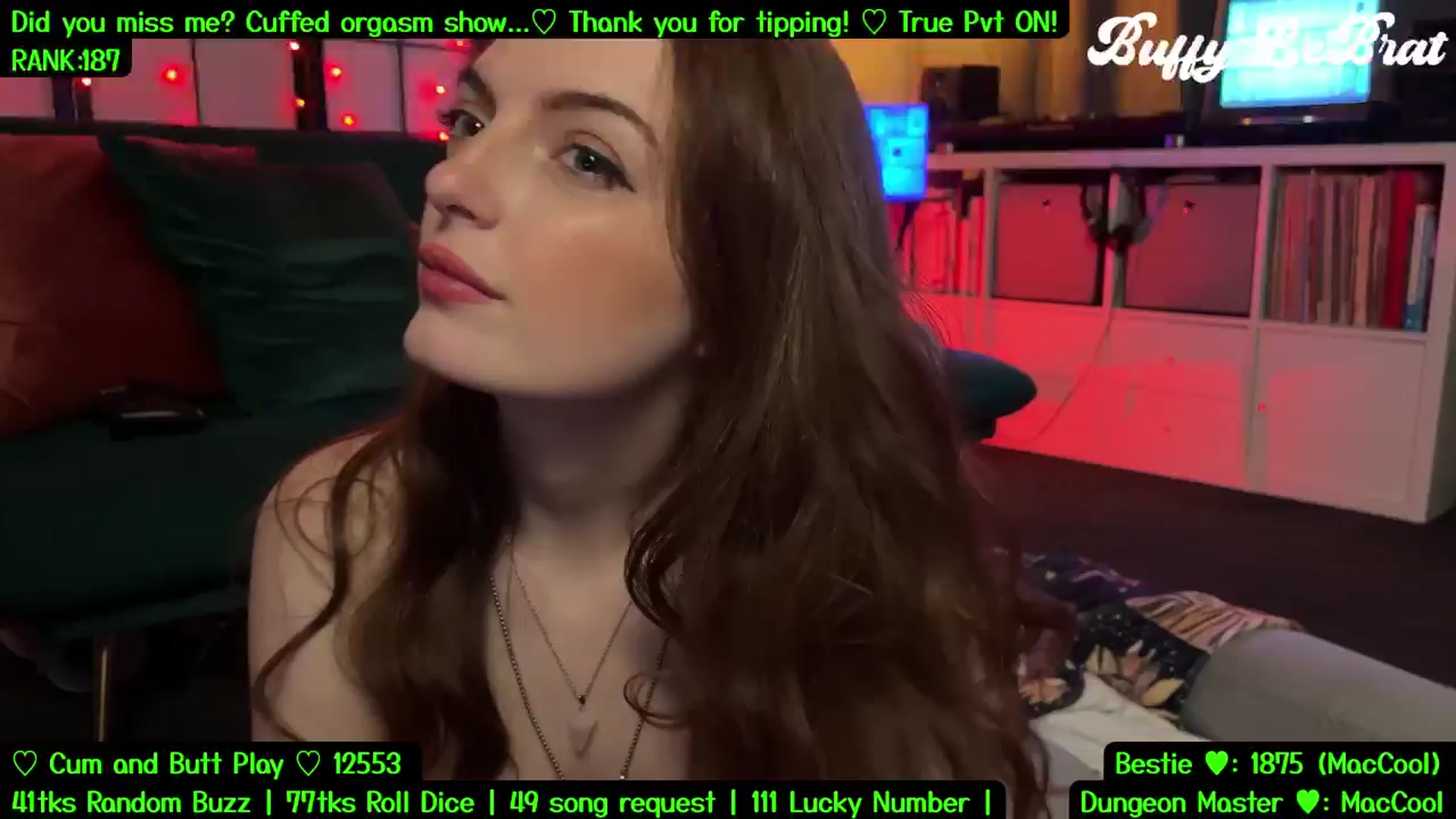 Gallery image thumbnail from BuffyLeBrat's myfreecams stream on, 08/17/2025, 05:49 image 10 of 20