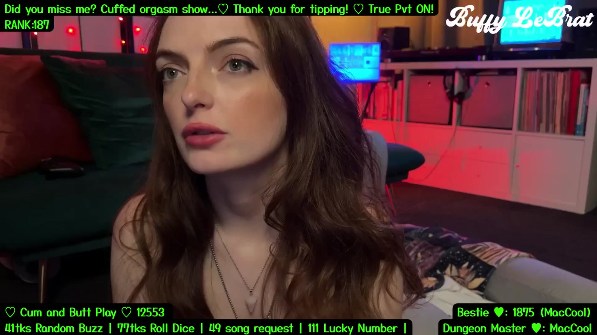 Gallery image thumbnail from BuffyLeBrat's myfreecams stream on, 08/17/2025, 05:49 image 12 of 20