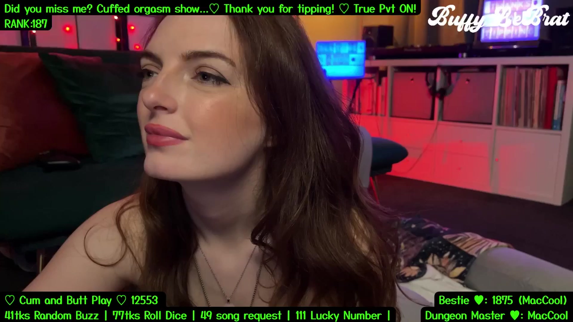Gallery image thumbnail from BuffyLeBrat's myfreecams stream on, 08/17/2025, 05:49 image 20 of 20
