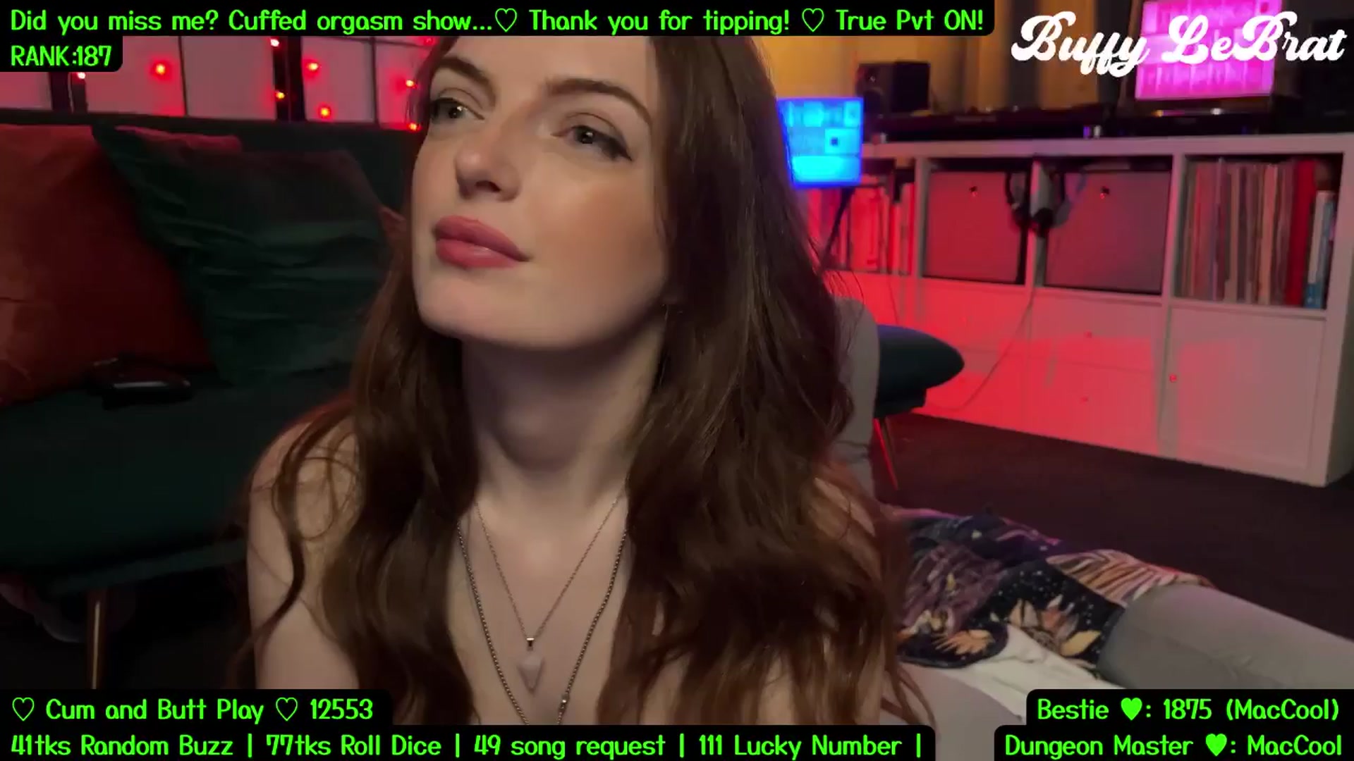 Gallery image thumbnail from BuffyLeBrat's myfreecams stream on, 08/17/2025, 05:49 image 9 of 20