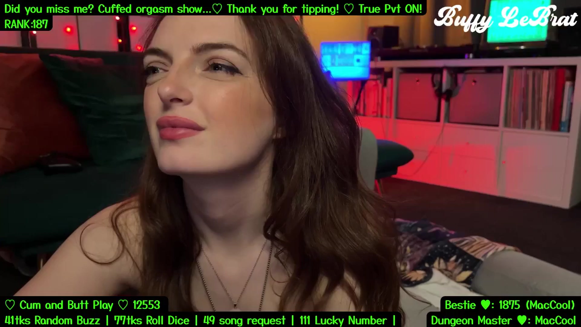Gallery image thumbnail from BuffyLeBrat's myfreecams stream on, 08/17/2025, 05:49 image 19 of 20