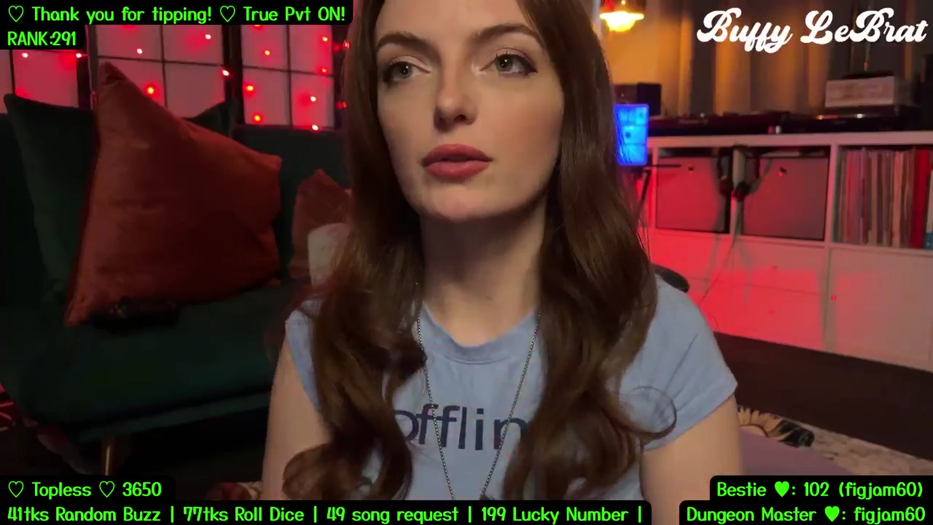 Gallery image thumbnail from BuffyLeBrat's myfreecams stream on, 08/24/2025, 08:52 image 20 of 20