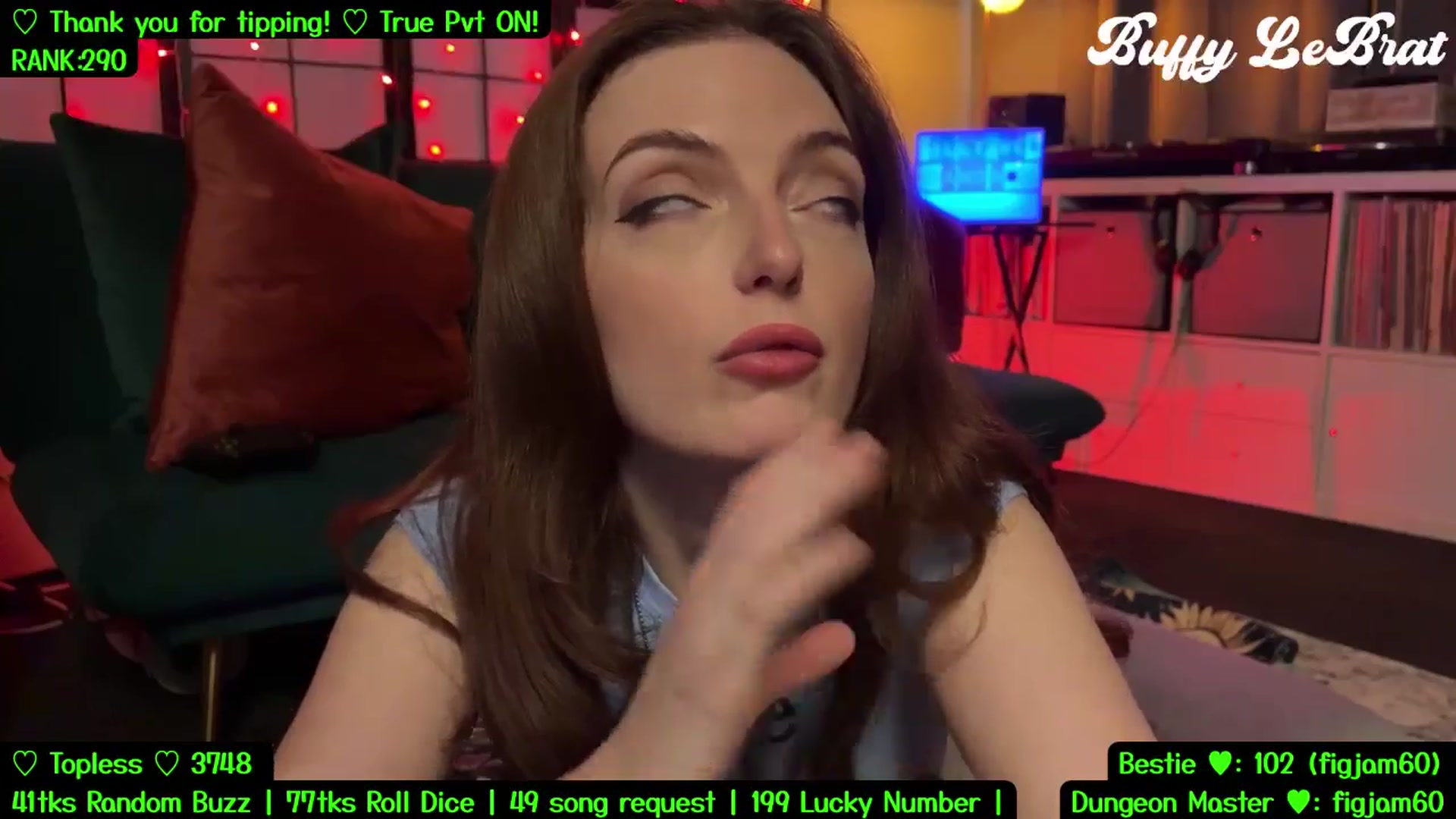 Gallery image thumbnail from BuffyLeBrat's myfreecams stream on, 08/24/2025, 08:52 image 17 of 20