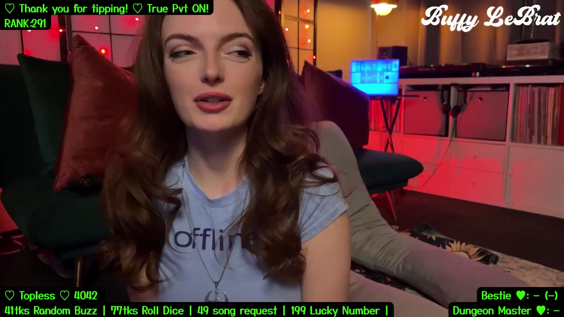 Gallery image thumbnail from BuffyLeBrat's myfreecams stream on, 08/24/2025, 08:52 image 1 of 20