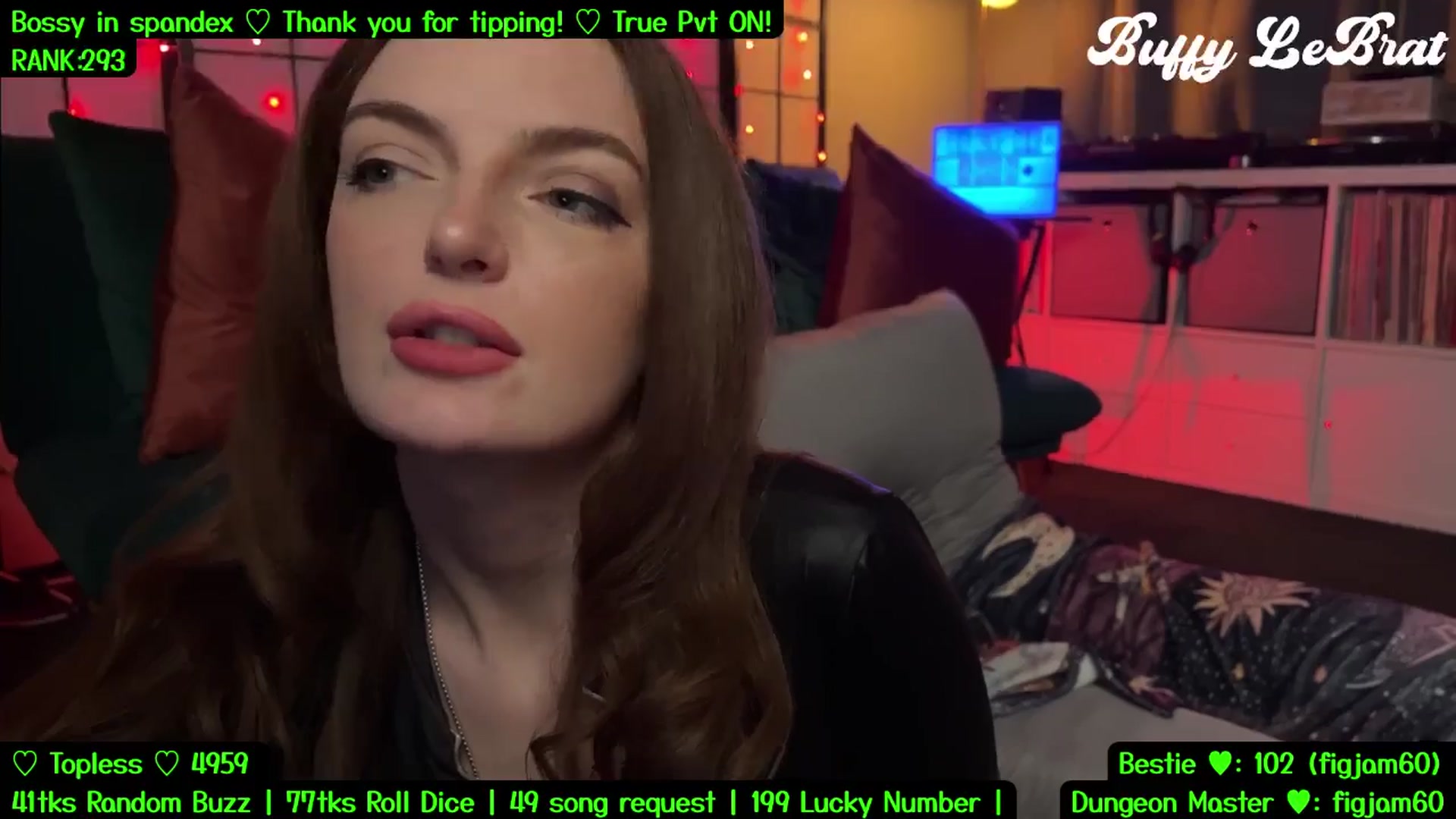 Gallery image thumbnail from BuffyLeBrat's myfreecams stream on, 08/25/2025, 05:37 image 5 of 20