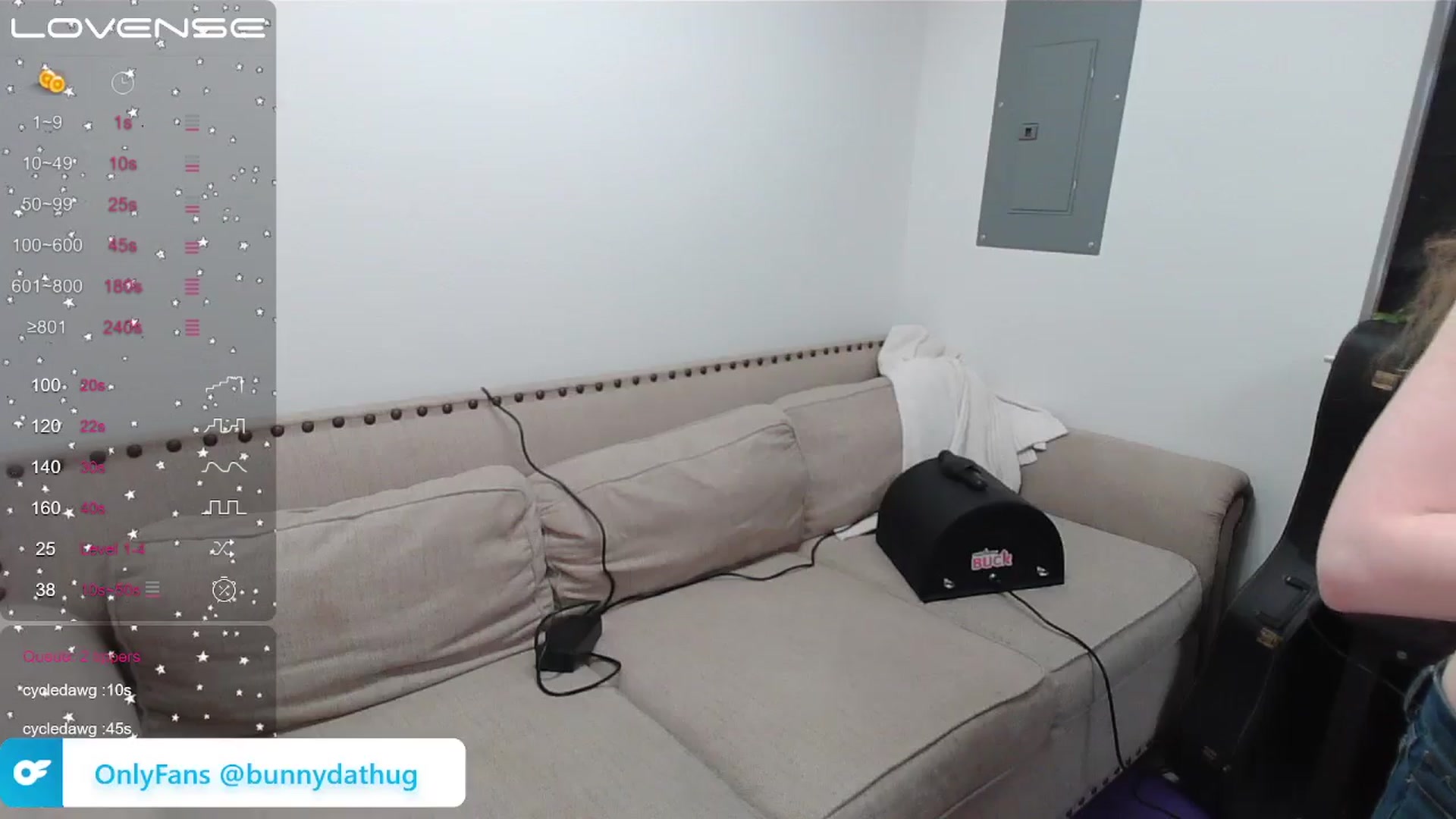 Gallery image thumbnail from Bunnydathug's myfreecams stream on, 05/06/2024, 15:10 image 9 of 20
