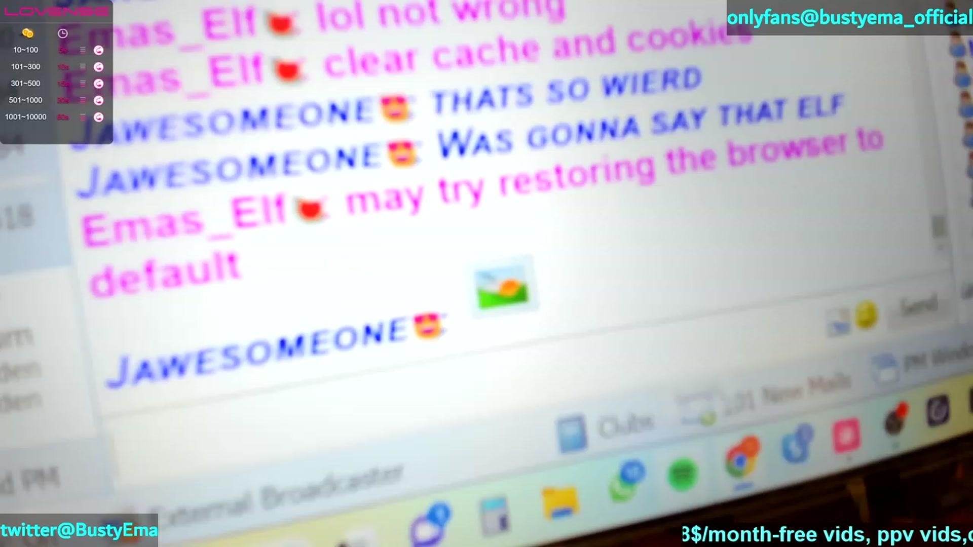 Gallery image thumbnail from Busty_Ema's myfreecams stream on, 08/07/2023, 20:21 image 19 of 20