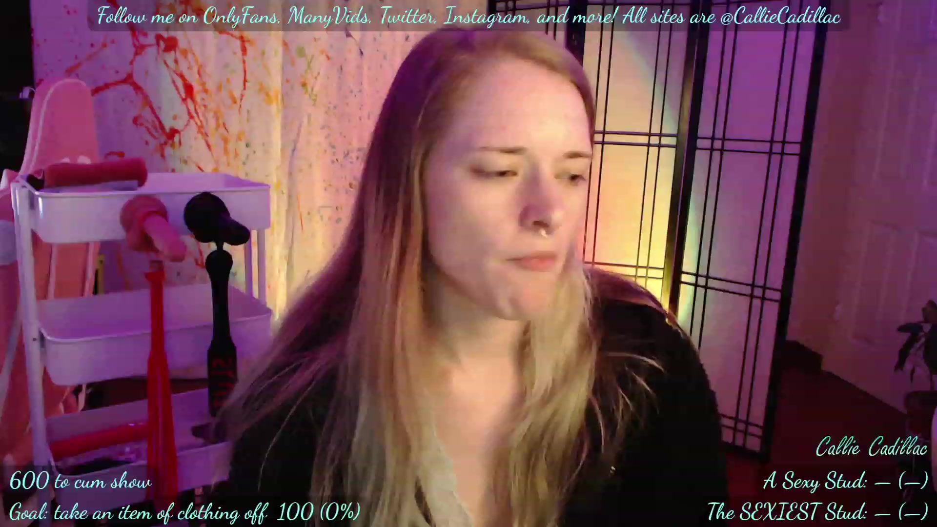 Gallery image thumbnail from CaliCadillac's myfreecams stream on, 05/23/2023, 09:36 image 2 of 20