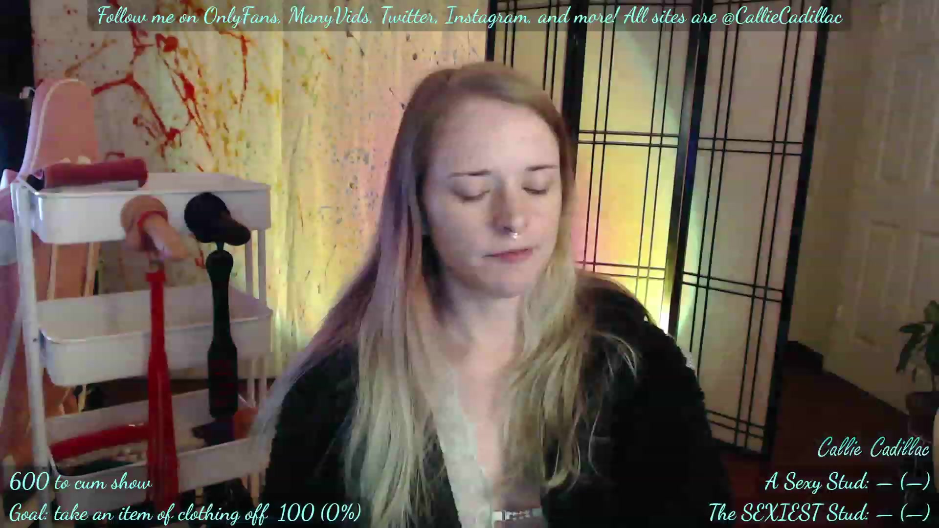 Gallery image thumbnail from CaliCadillac's myfreecams stream on, 05/23/2023, 09:36 image 1 of 20
