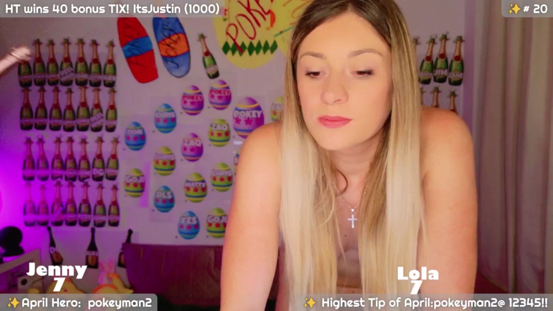 Gallery image thumbnail from CallUsBB's myfreecams stream on, 04/25/2025, 05:31 image 5 of 20