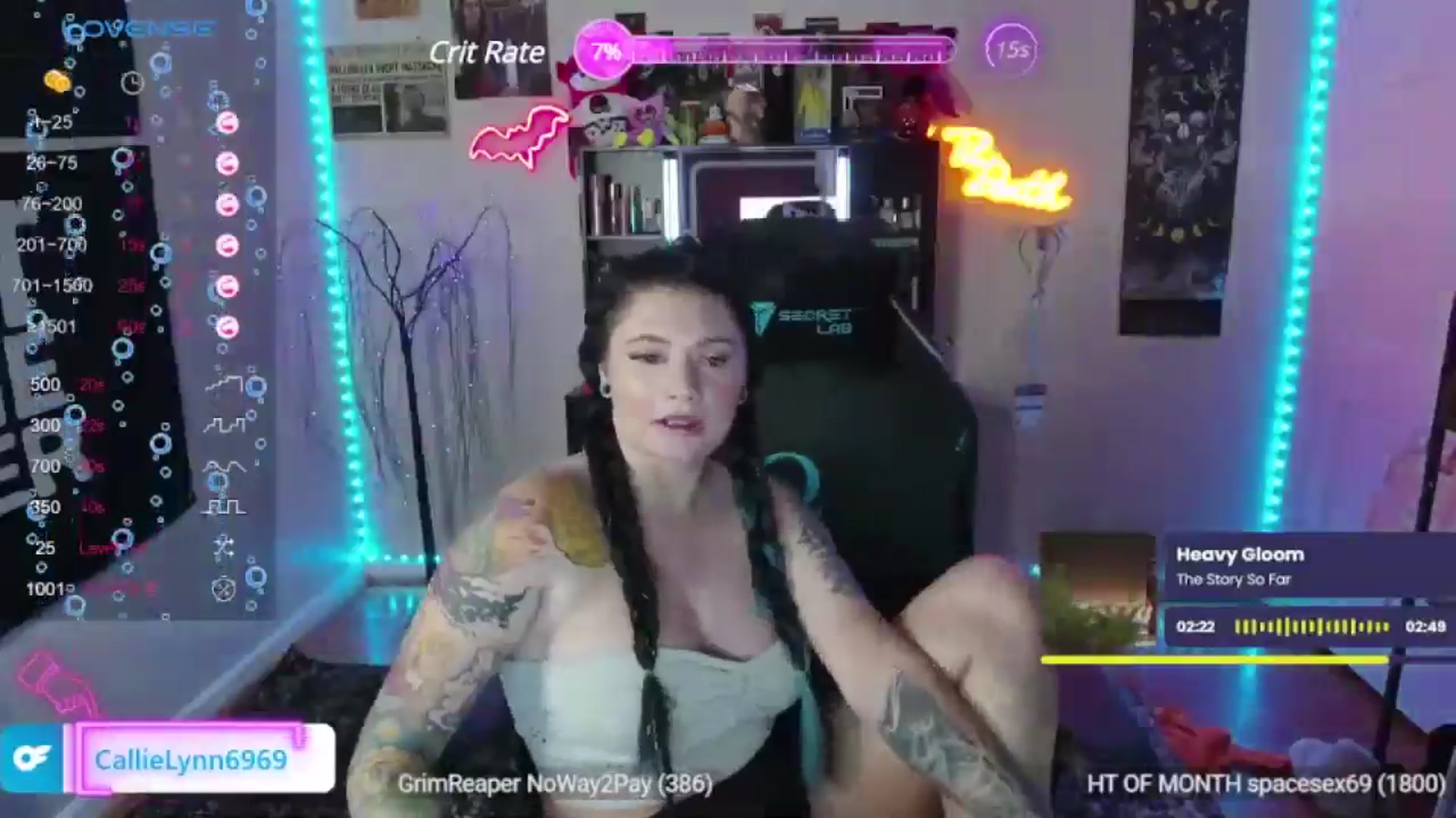 Gallery image thumbnail from CallieMyers's myfreecams stream on, 06/20/2024, 01:55 image 12 of 20