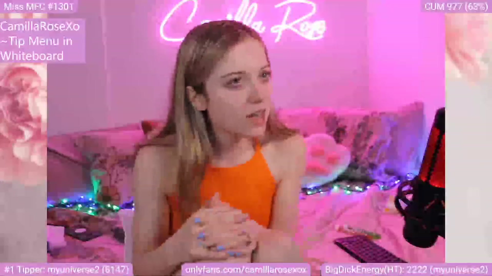 Gallery image thumbnail from CamillaRoseXo's myfreecams stream on, 12/11/2022, 20:04 image 20 of 20