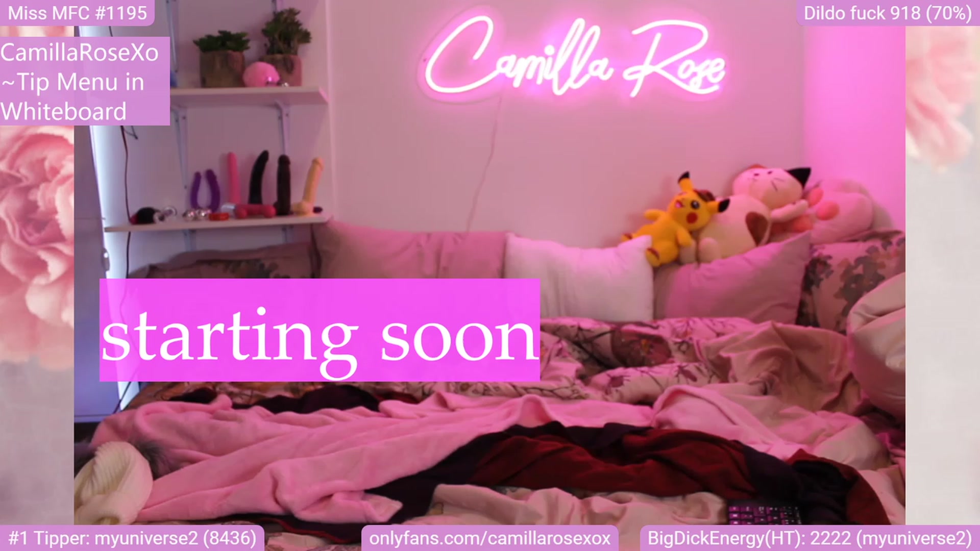 Gallery image thumbnail from CamillaRoseXo's myfreecams stream on, 12/18/2022, 20:27 image 1 of 20