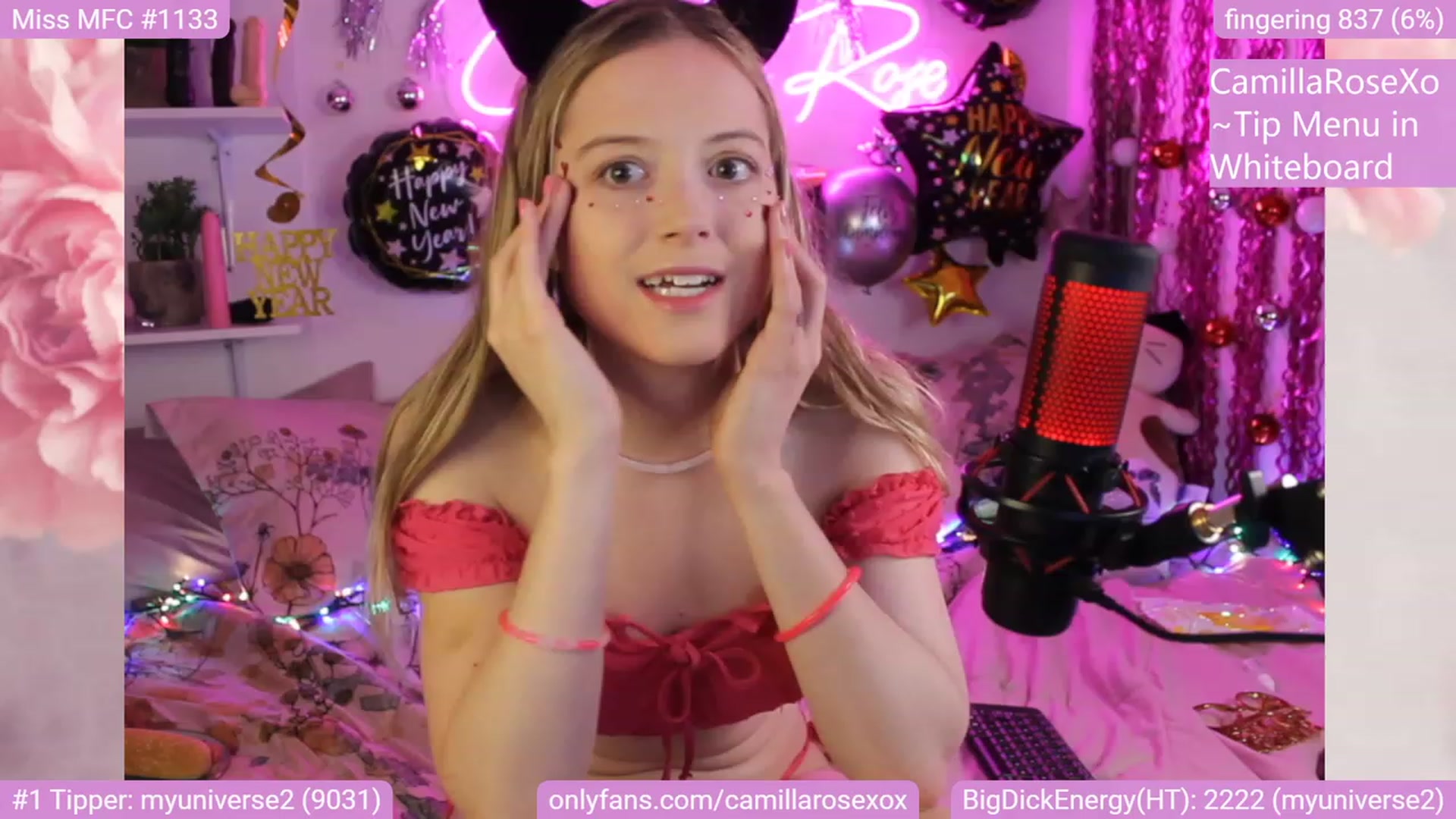Gallery image thumbnail from CamillaRoseXo's myfreecams stream on, 01/01/2023, 07:23 image 6 of 20