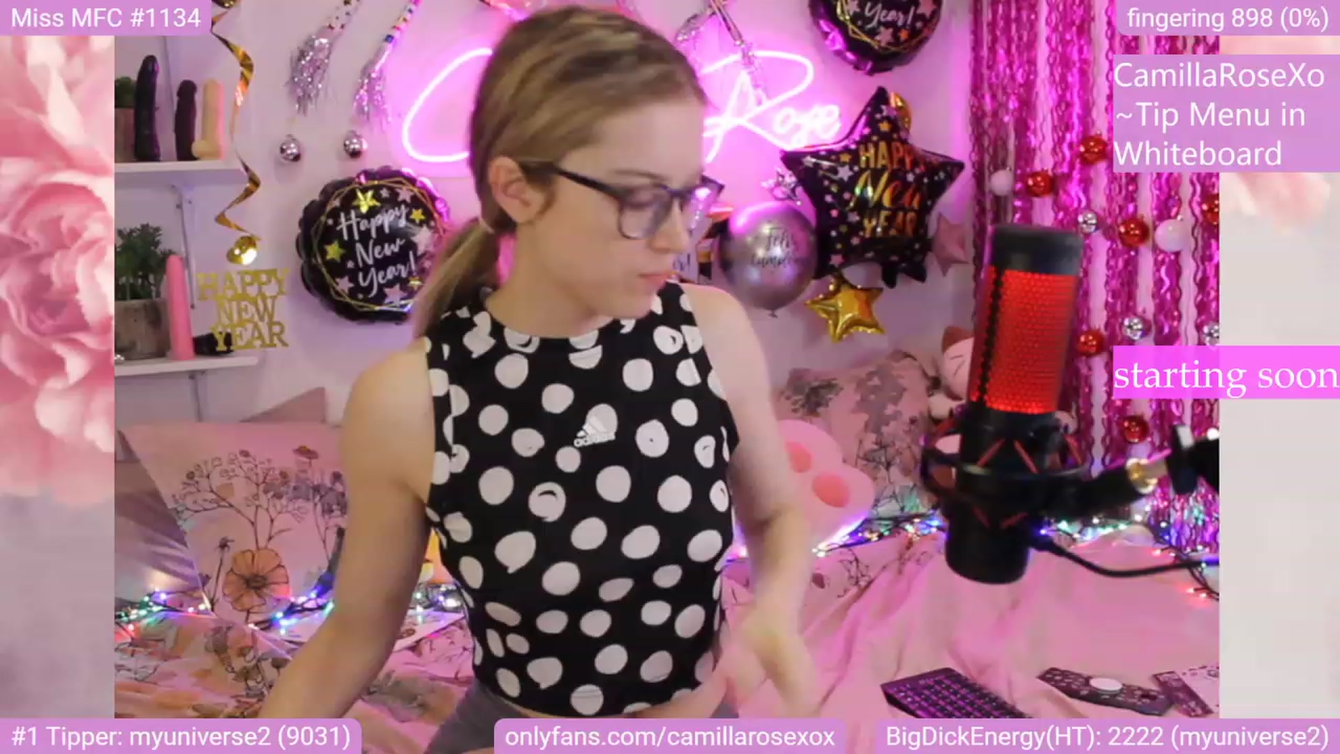Gallery image thumbnail from CamillaRoseXo's myfreecams stream on, 01/01/2023, 07:23 image 1 of 20
