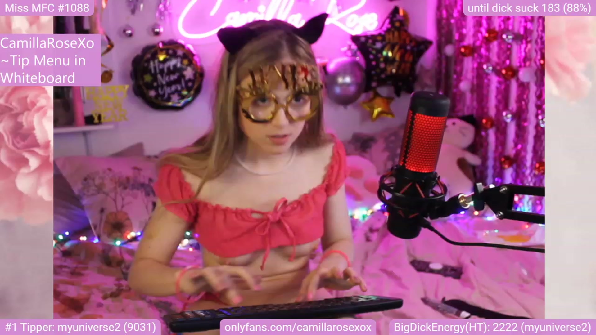 Gallery image thumbnail from CamillaRoseXo's myfreecams stream on, 01/01/2023, 07:23 image 19 of 20