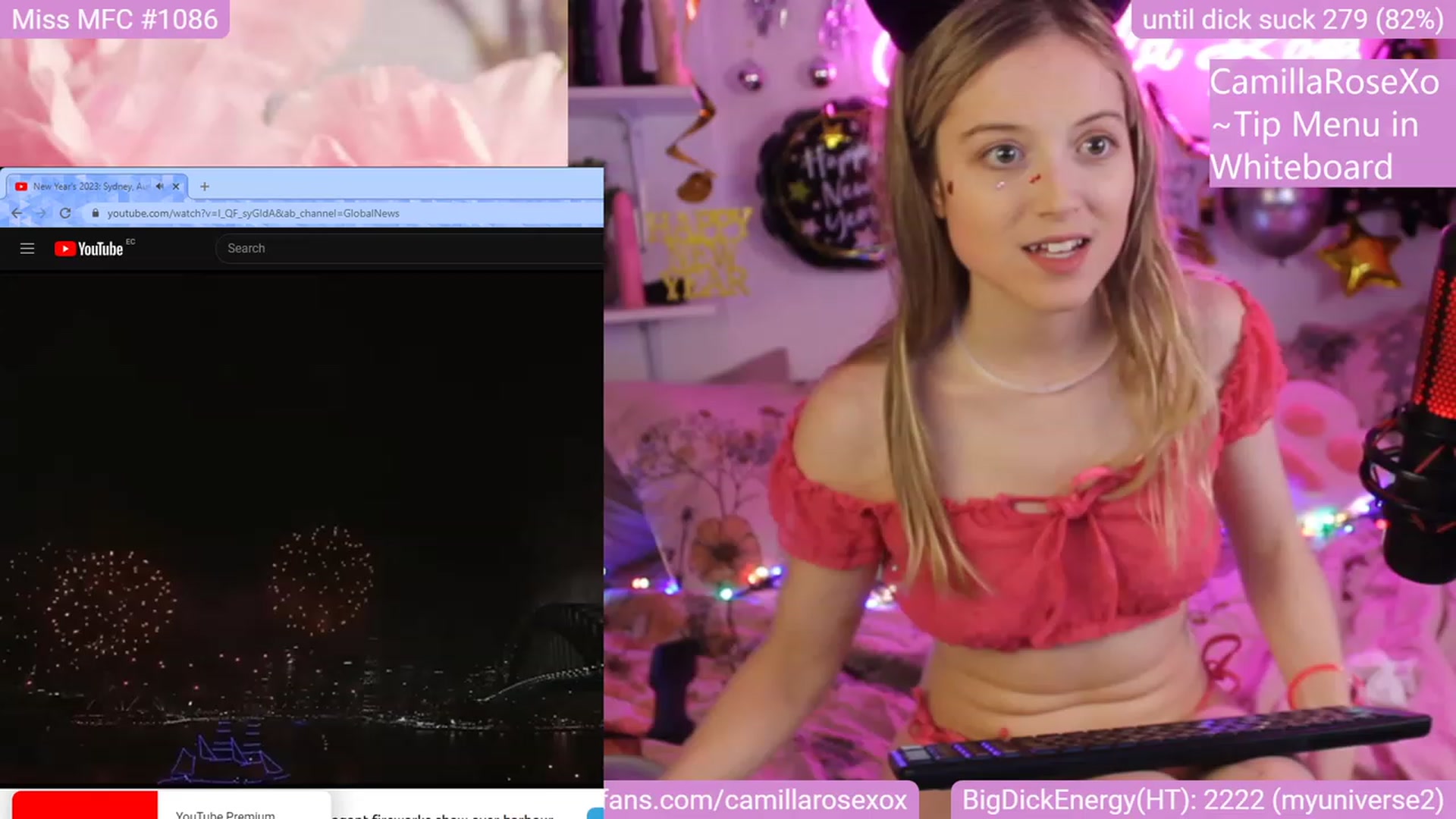 Gallery image thumbnail from CamillaRoseXo's myfreecams stream on, 01/01/2023, 07:23 image 18 of 20