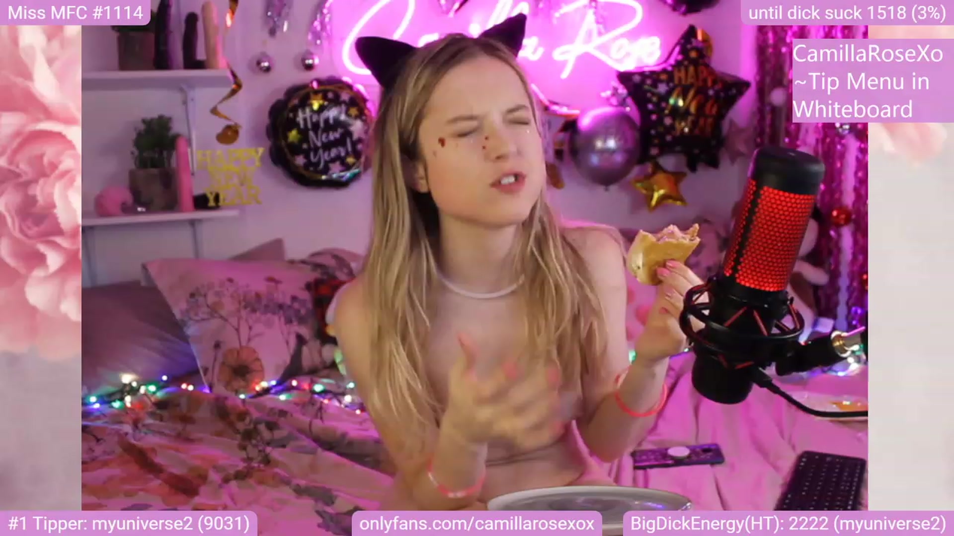Gallery image thumbnail from CamillaRoseXo's myfreecams stream on, 01/01/2023, 07:23 image 13 of 20