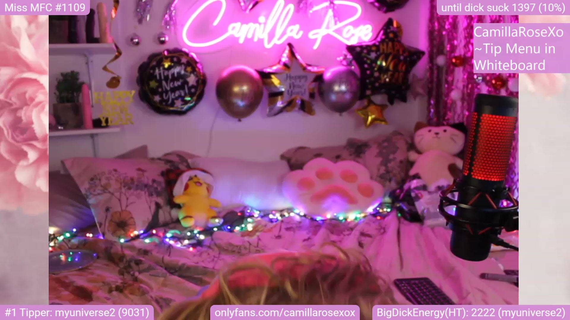 Gallery image thumbnail from CamillaRoseXo's myfreecams stream on, 01/01/2023, 07:23 image 14 of 20