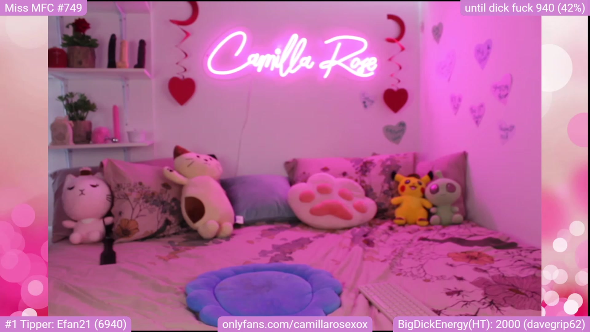 Gallery image thumbnail from CamillaRoseXo's myfreecams stream on, 02/12/2023, 16:39 image 19 of 20