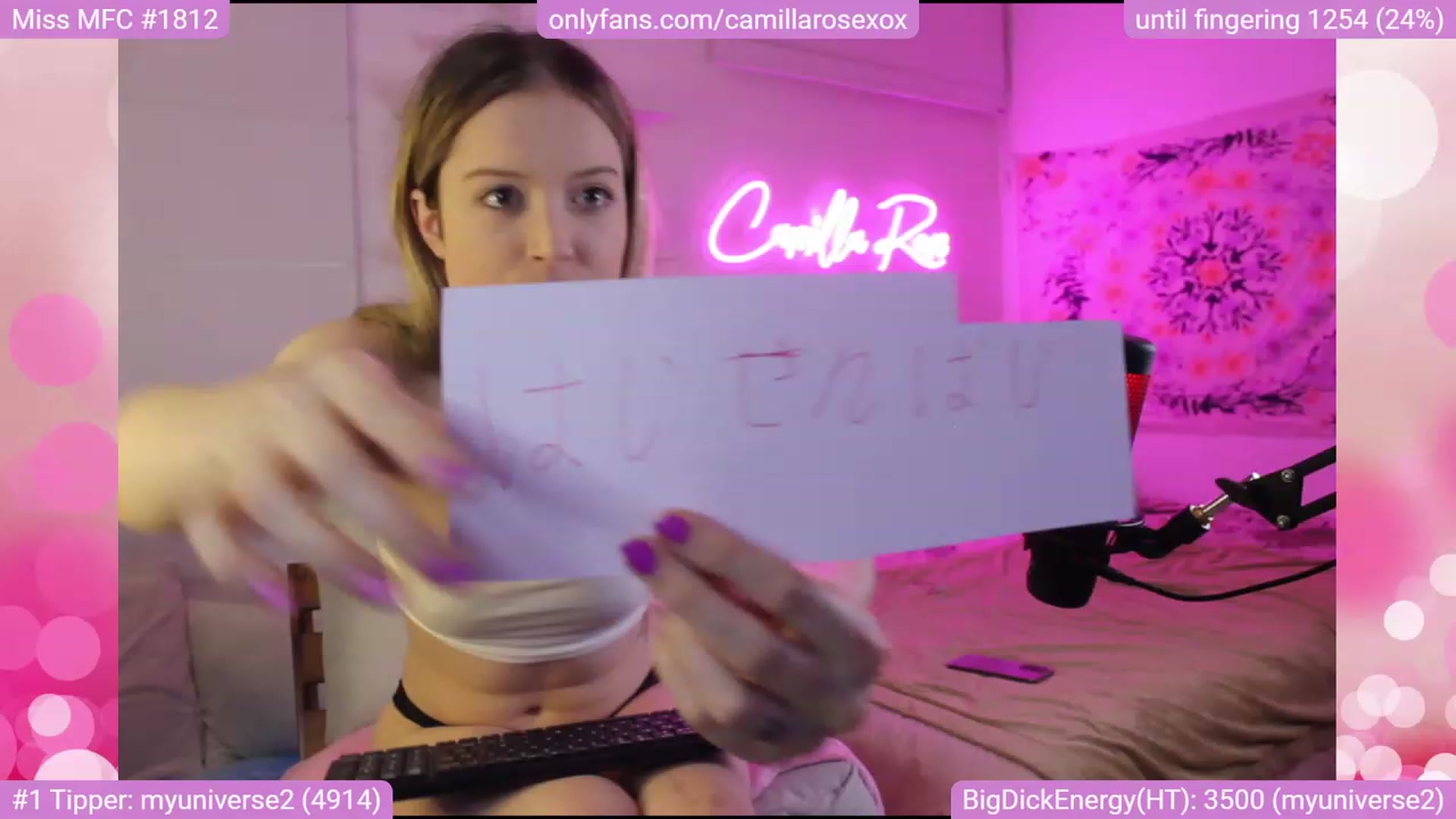 Gallery image thumbnail from CamillaRoseXo's myfreecams stream on, 04/28/2023, 08:19 image 5 of 20