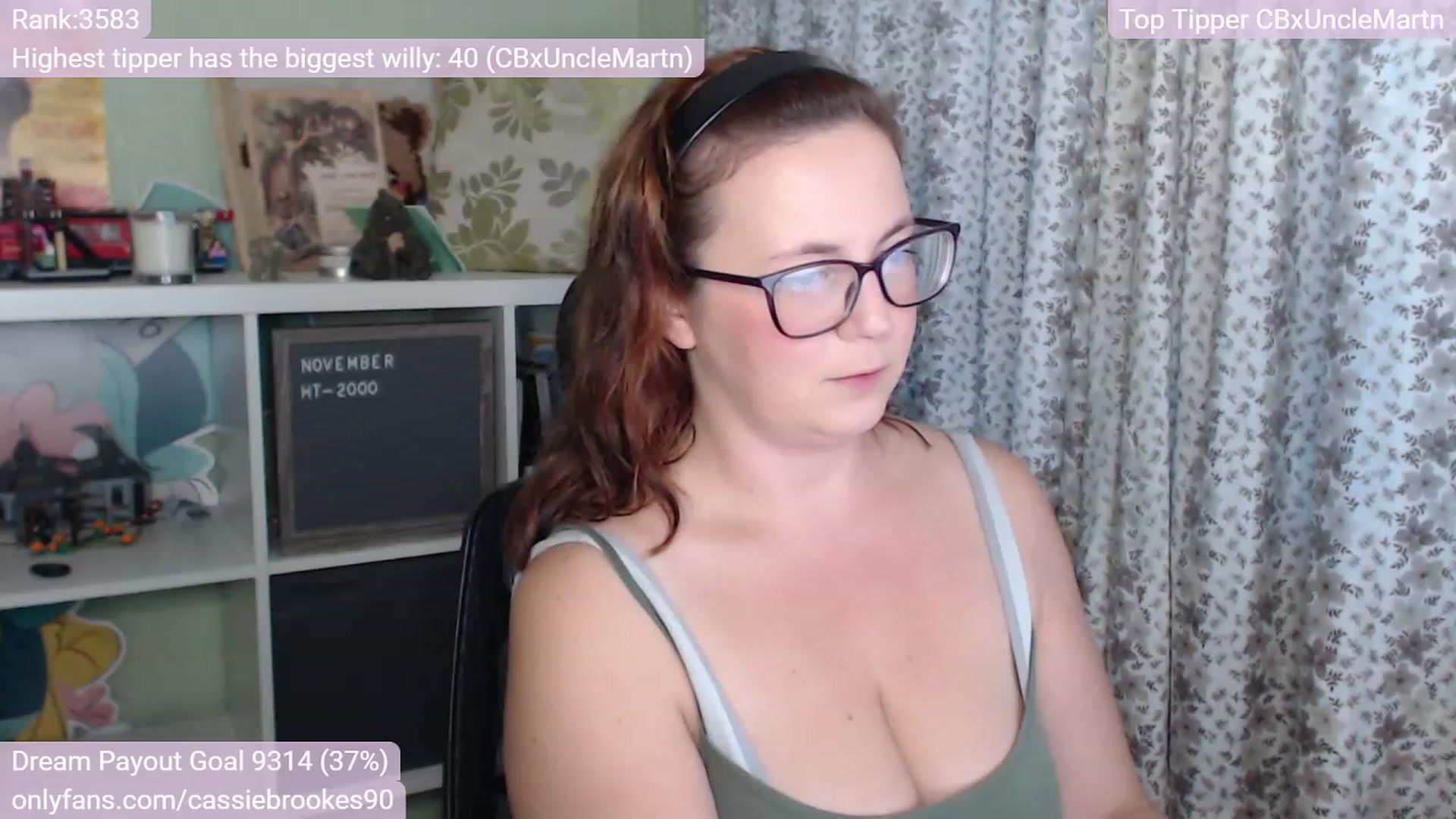 Gallery image thumbnail from CassieBrookes's myfreecams stream on, 11/24/2022, 16:26 image 12 of 20