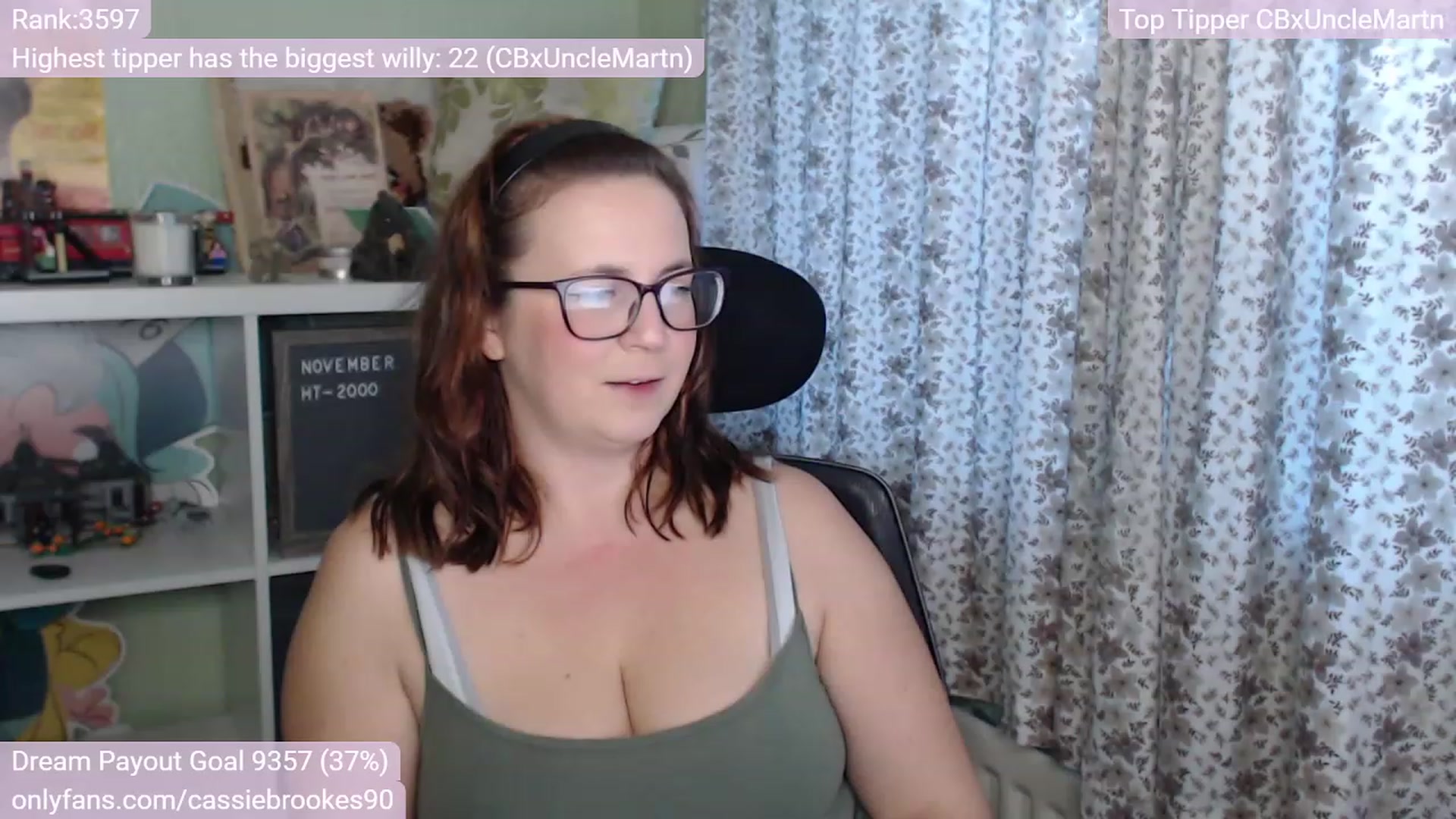 Gallery image thumbnail from CassieBrookes's myfreecams stream on, 11/24/2022, 16:26 image 5 of 20