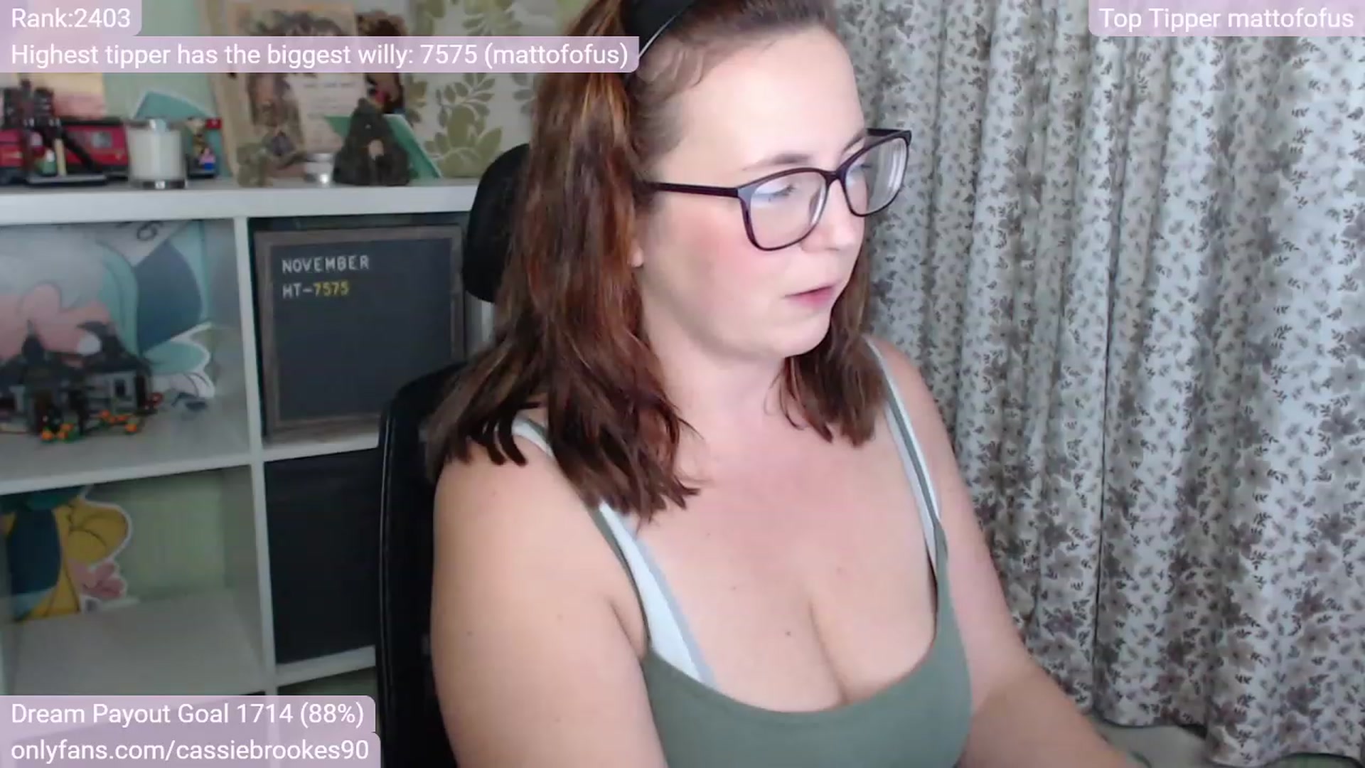 Gallery image thumbnail from CassieBrookes's myfreecams stream on, 11/24/2022, 17:38 image 5 of 20